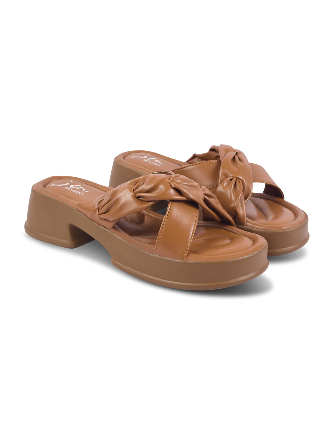 Jm Looks Chic Knotted Strap Platform Sandals for Women & Girls - Image 17