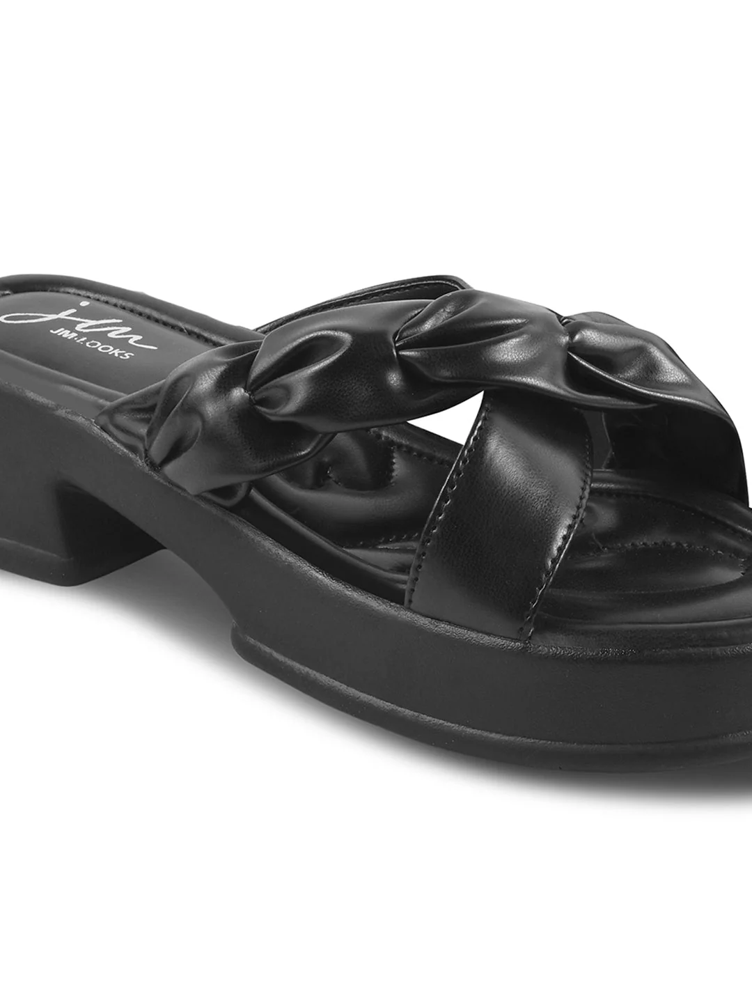 Jm Looks Chic Knotted Strap Platform Sandals for Women & Girls - Image 6
