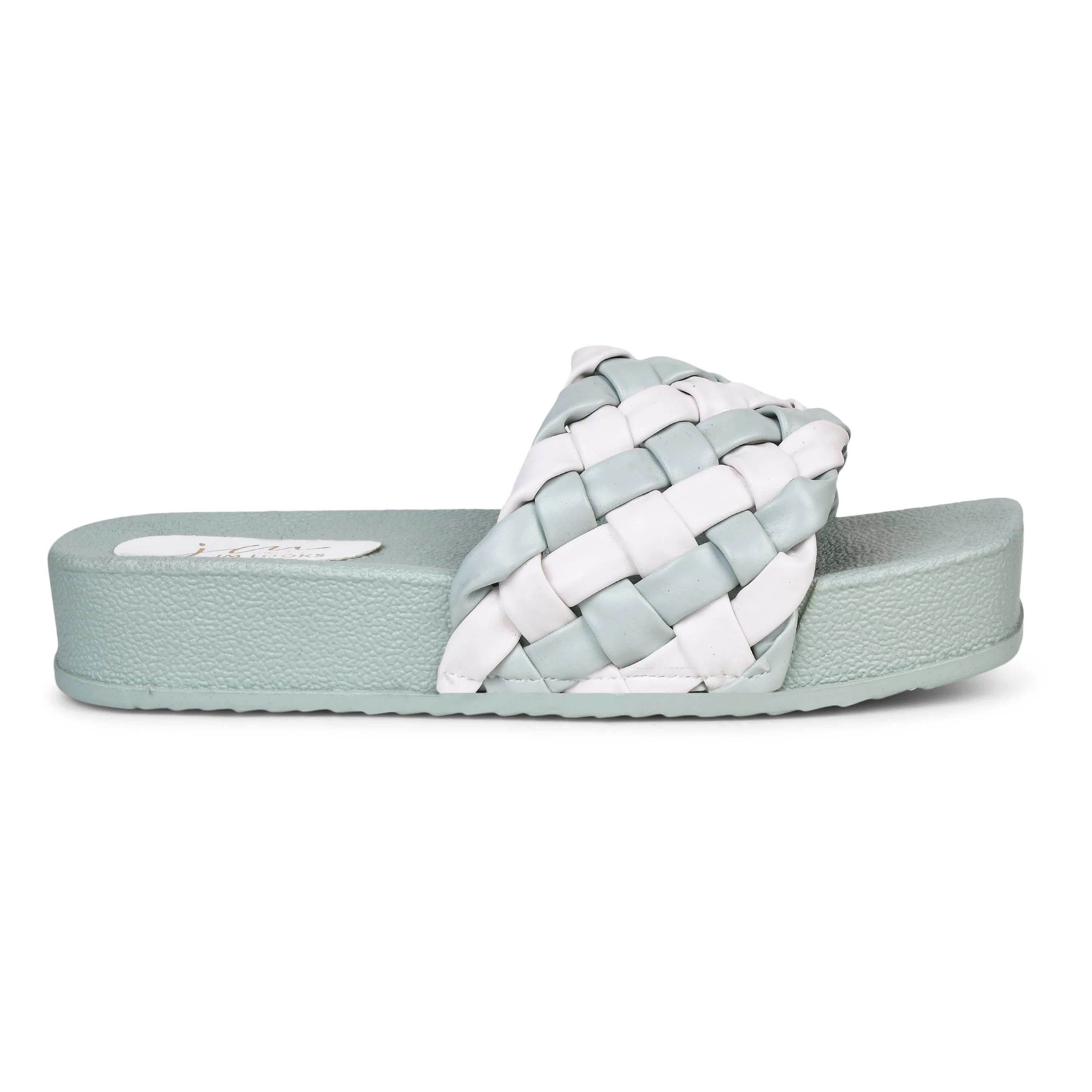 Jm Looks Braided Strap Platform Slides for Women & Girls - Image 19