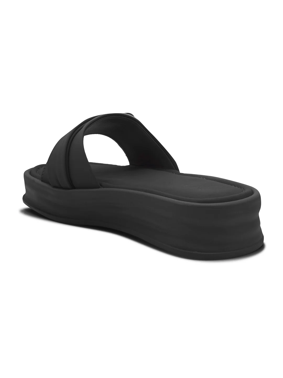 Buckle Detail Slip-On Platform Slides - Image 6