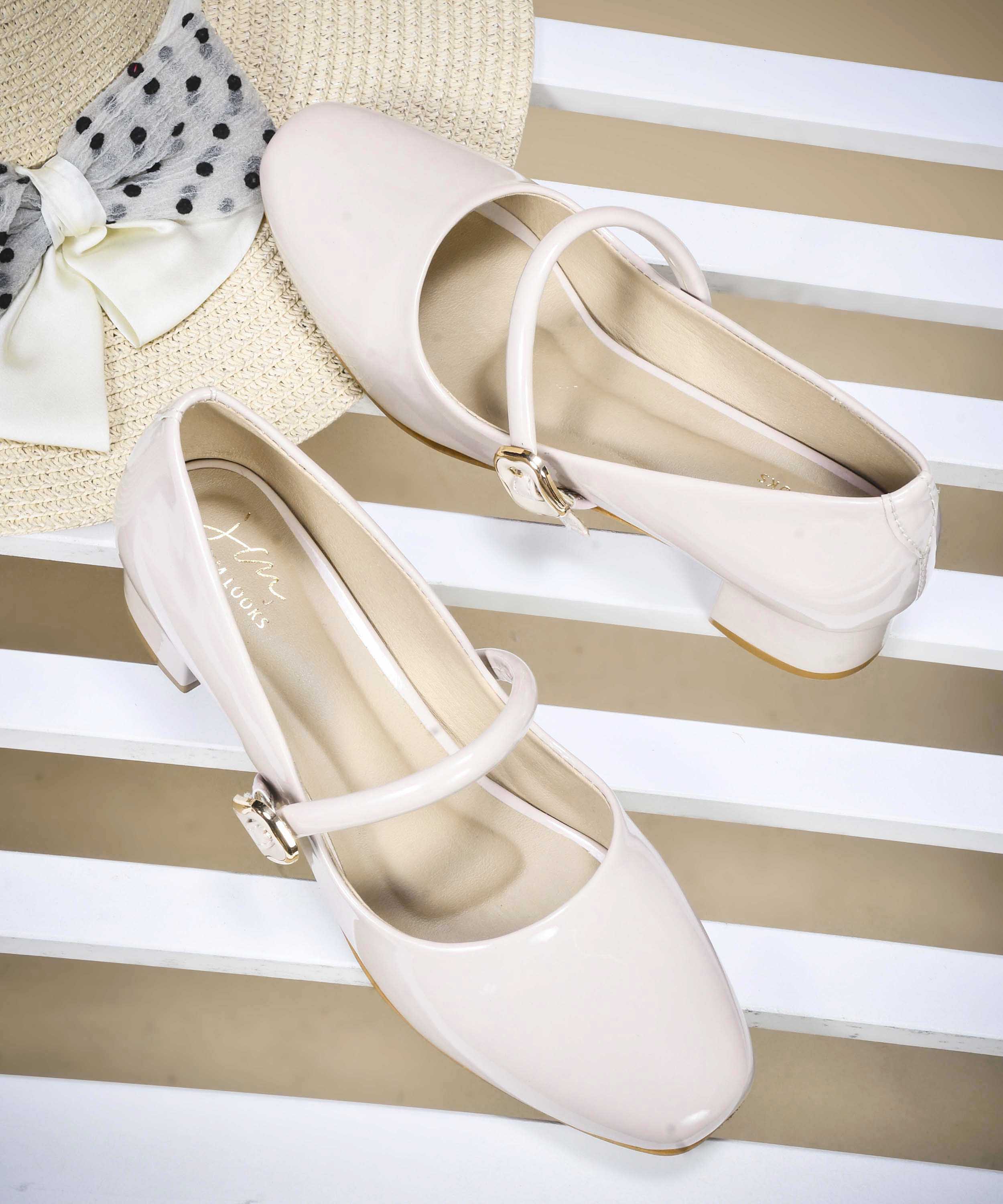 Buckle Strap Block Heel Mary Jane Pumps - Image 7