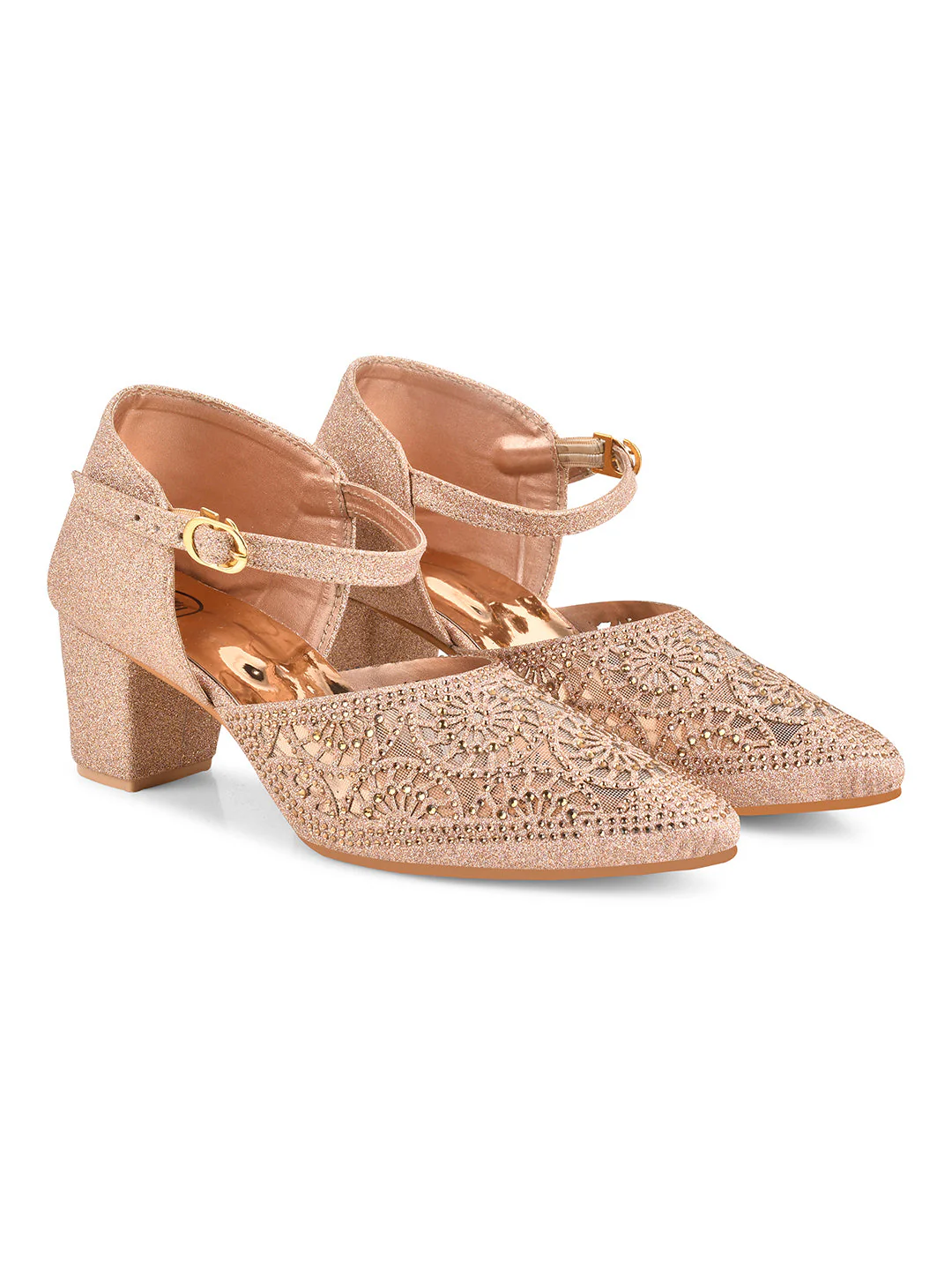Buckle Strap Mules Block Heel - Image 16