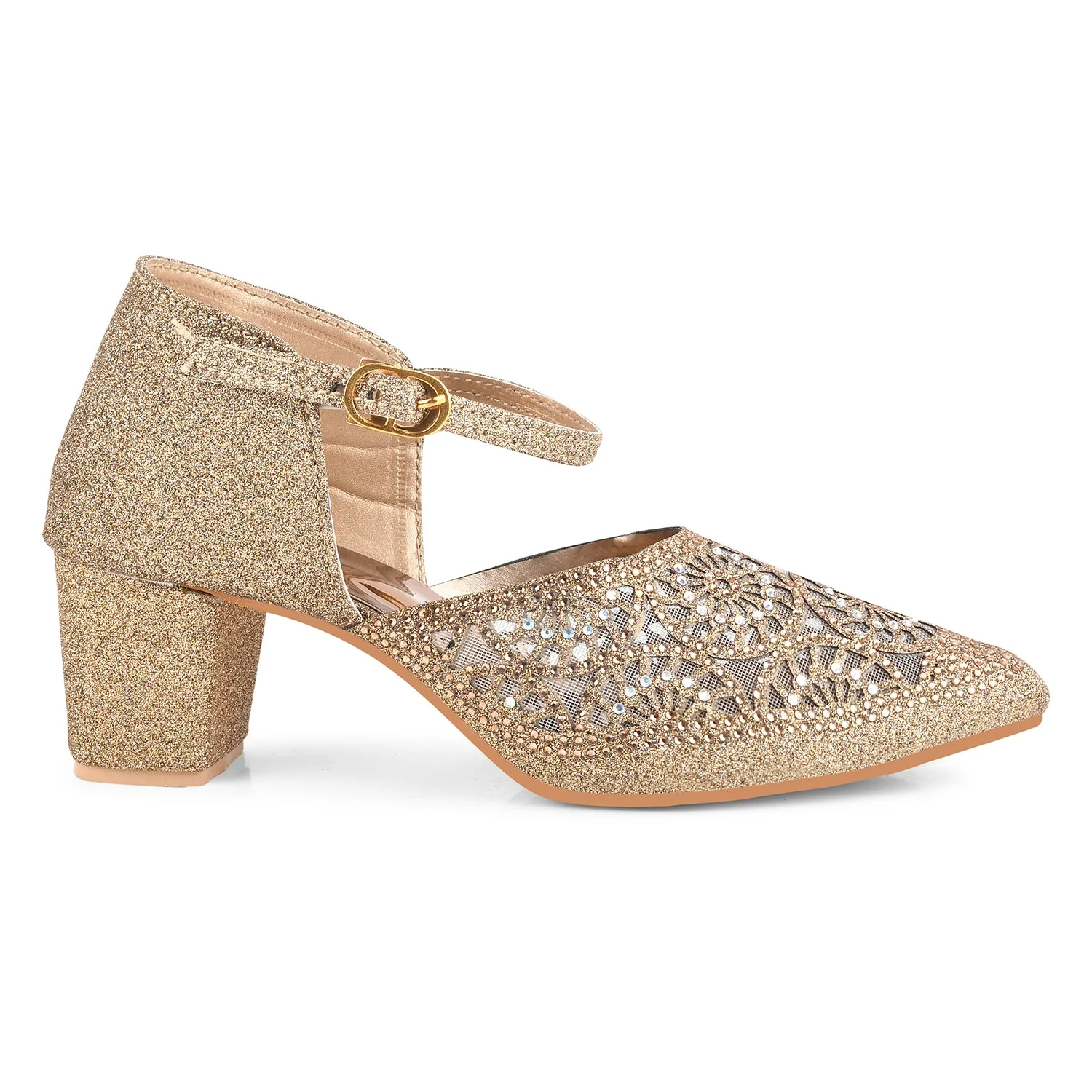 Buckle Strap Mules Block Heel - Image 5