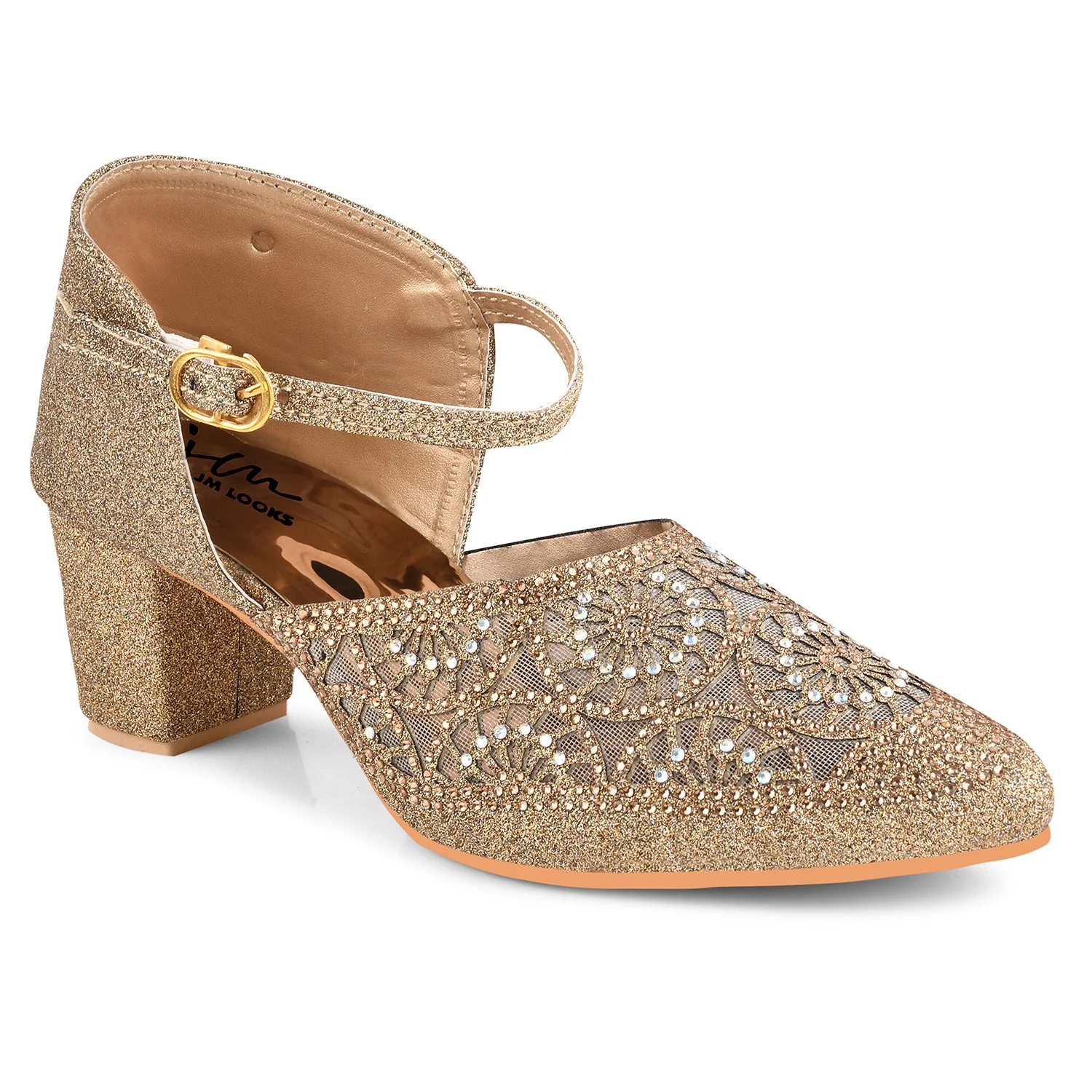 Buckle Strap Mules Block Heel - Image 6