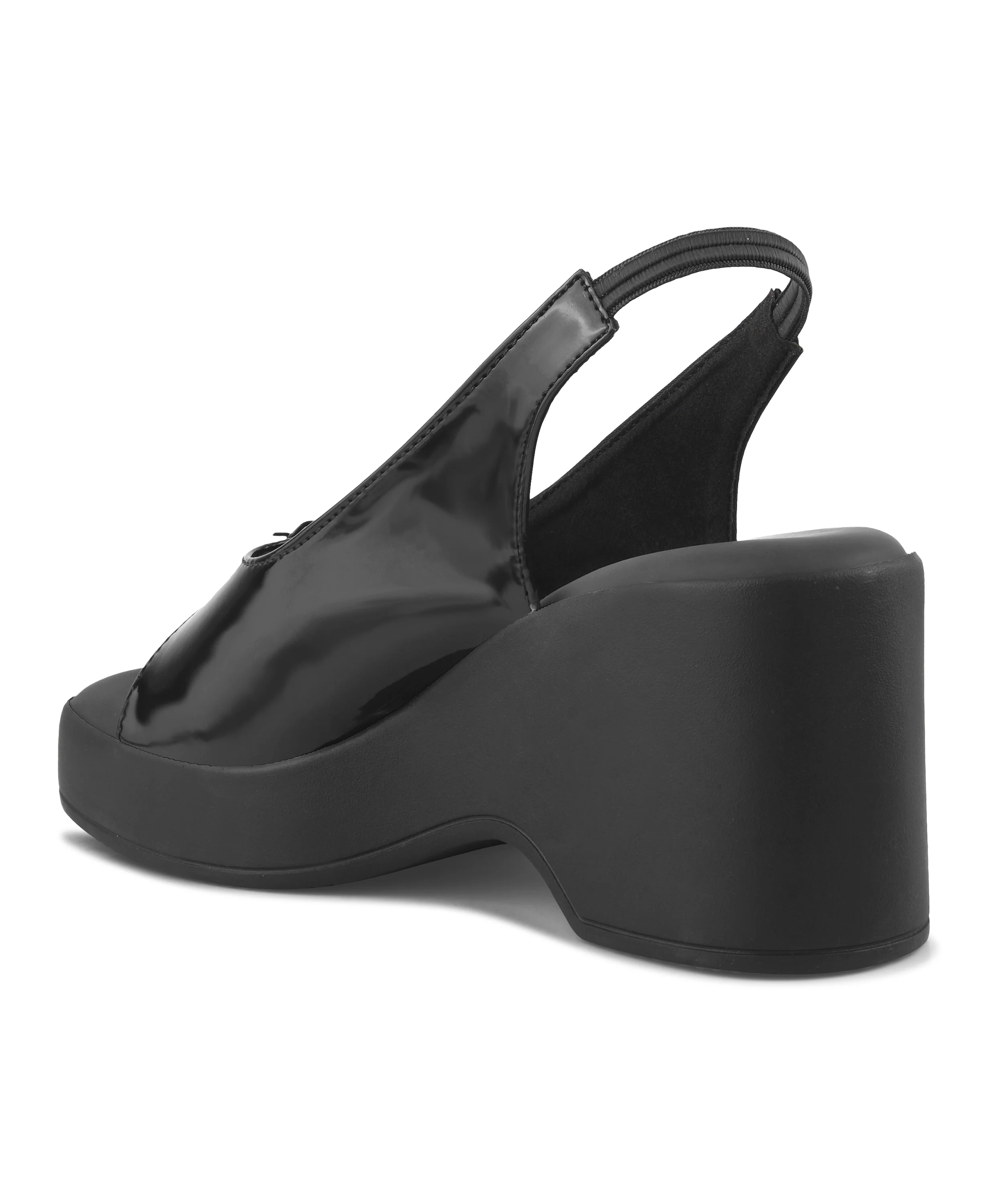 Buckle Strap Slingback Wedge Sandals - Image 12