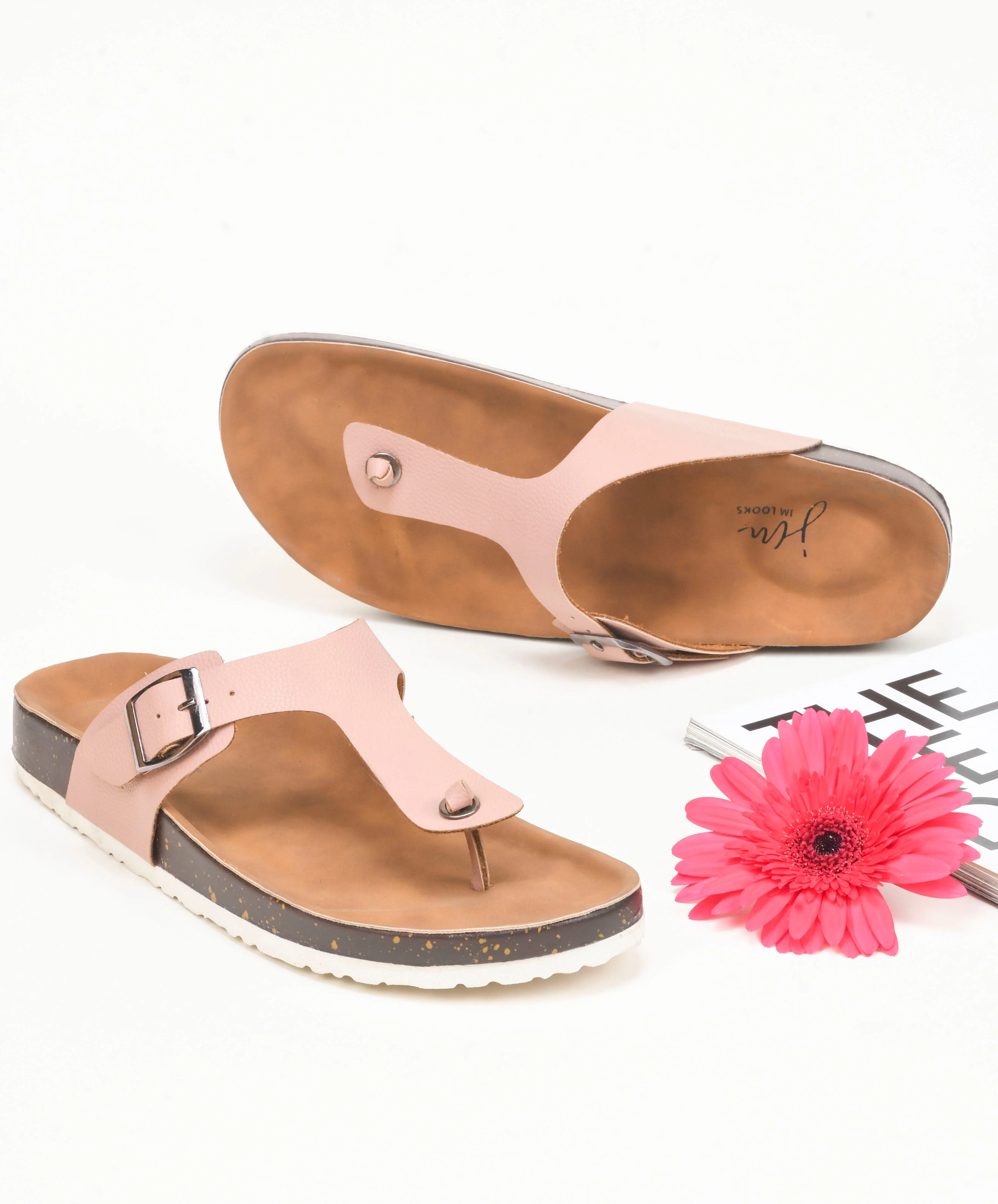 Jm Looks Buckled Thong Comfort Sandals - Image 13