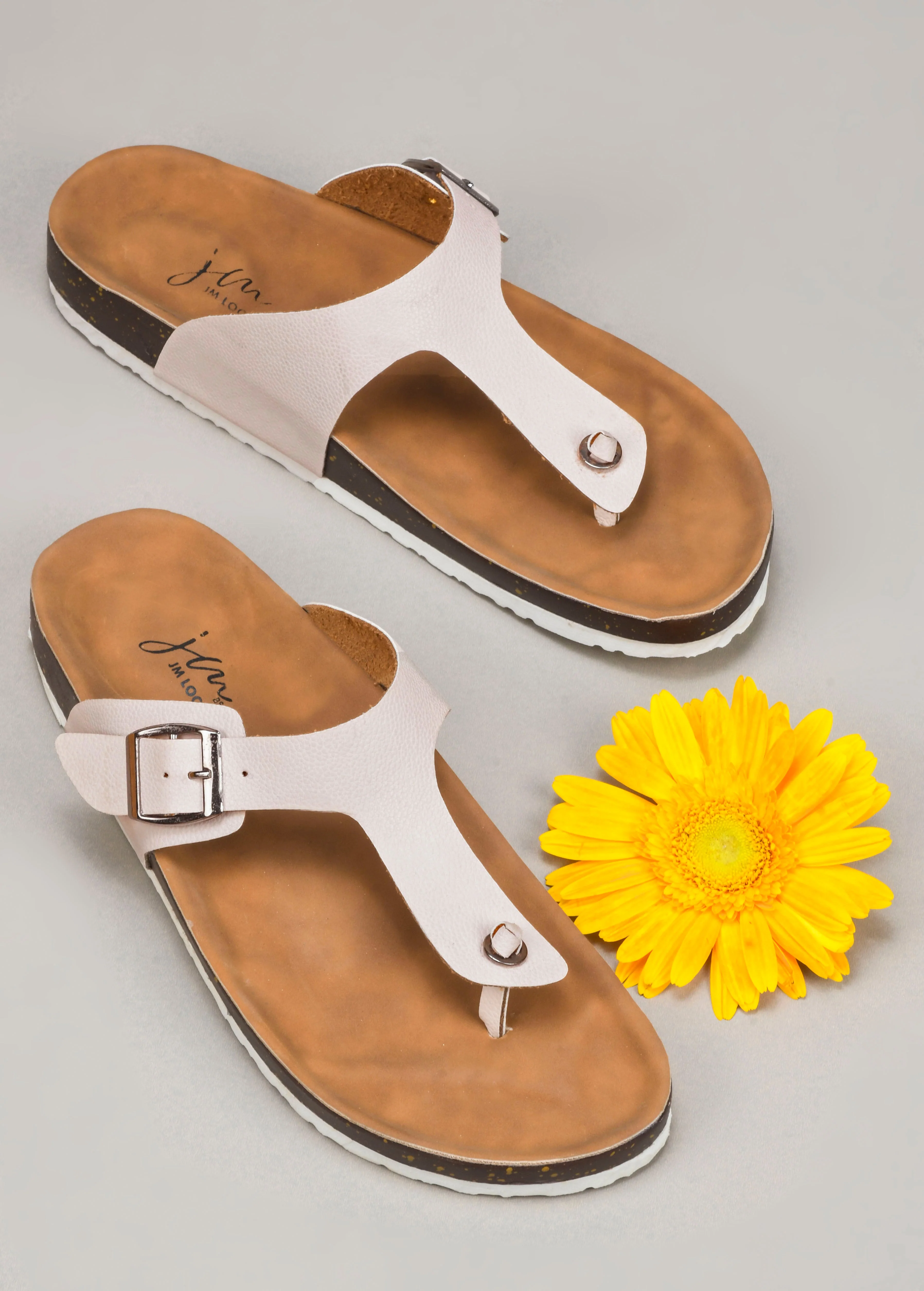 Jm Looks Buckled Thong Comfort Sandals - Image 7