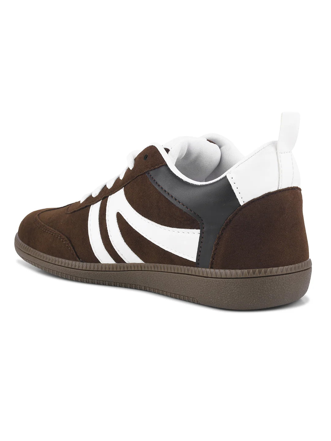 Casual Lace-Up Sneakers with Contrast Stripes - Image 6