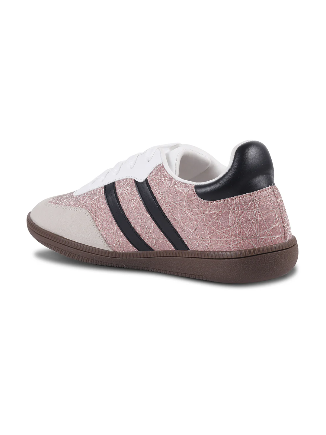 JM Looks Casual Lace-Up Sneakers with Contrasting Stripes - Image 17