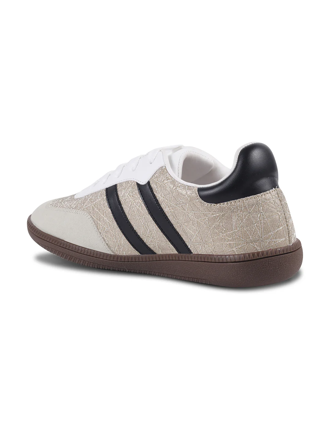 JM Looks Casual Lace-Up Sneakers with Contrasting Stripes - Image 6