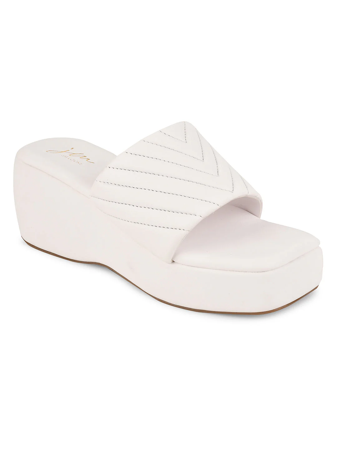 Chevron Pattern Slip-On Wedges - Image 15