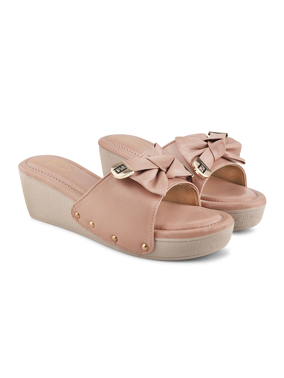 JM Looks Women's Bow Detail Platform Wedges - Image 10