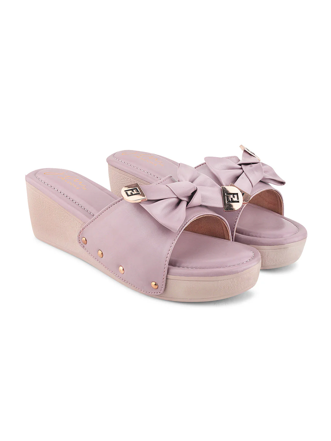 JM Looks Women's Bow Detail Platform Wedges - Image 16