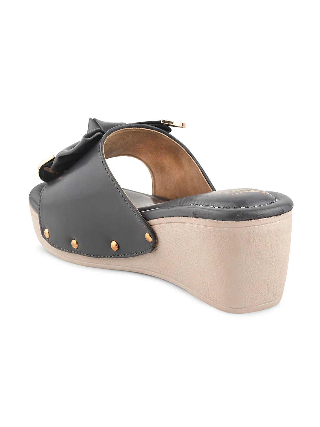 JM Looks Women's Bow Detail Platform Wedges - Image 5