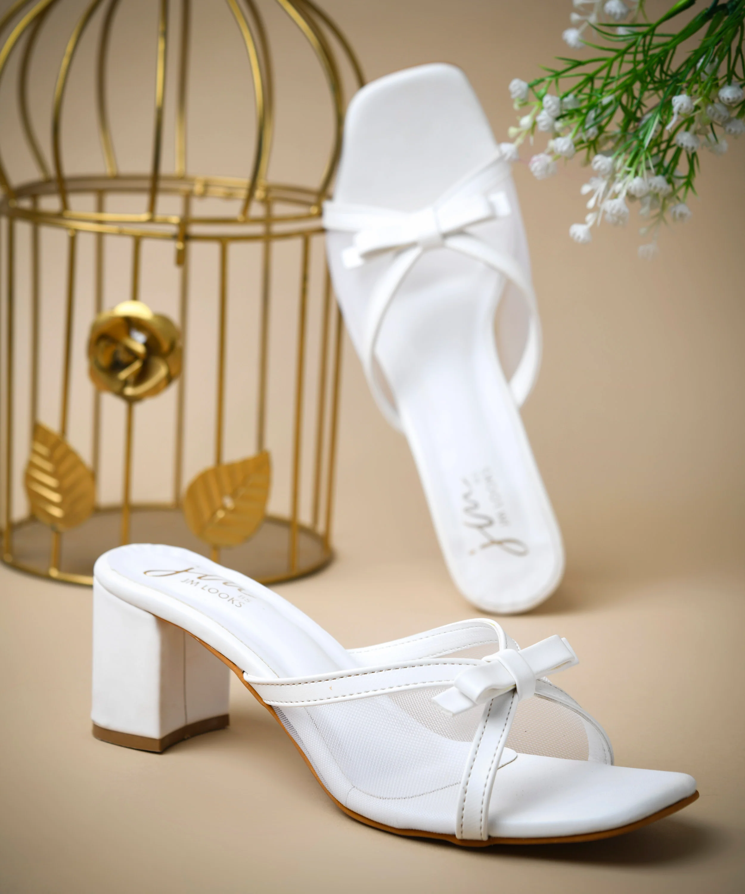 Chic Mesh Strap Bow Slide Sandals - Image 16