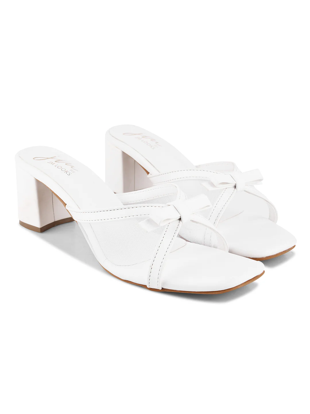 Chic Mesh Strap Bow Slide Sandals - Image 17