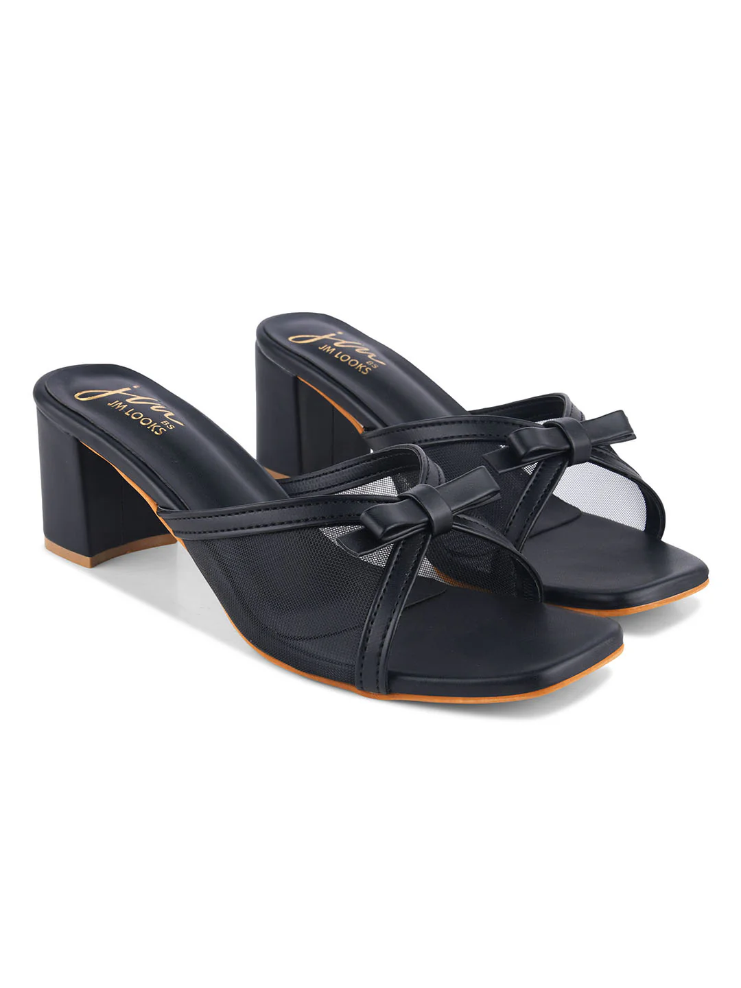 Chic Mesh Strap Bow Slide Sandals - Image 7