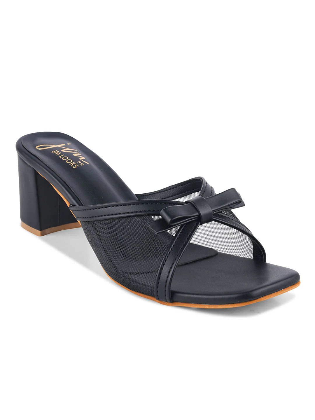 Chic Mesh Strap Bow Slide Sandals - Image 8