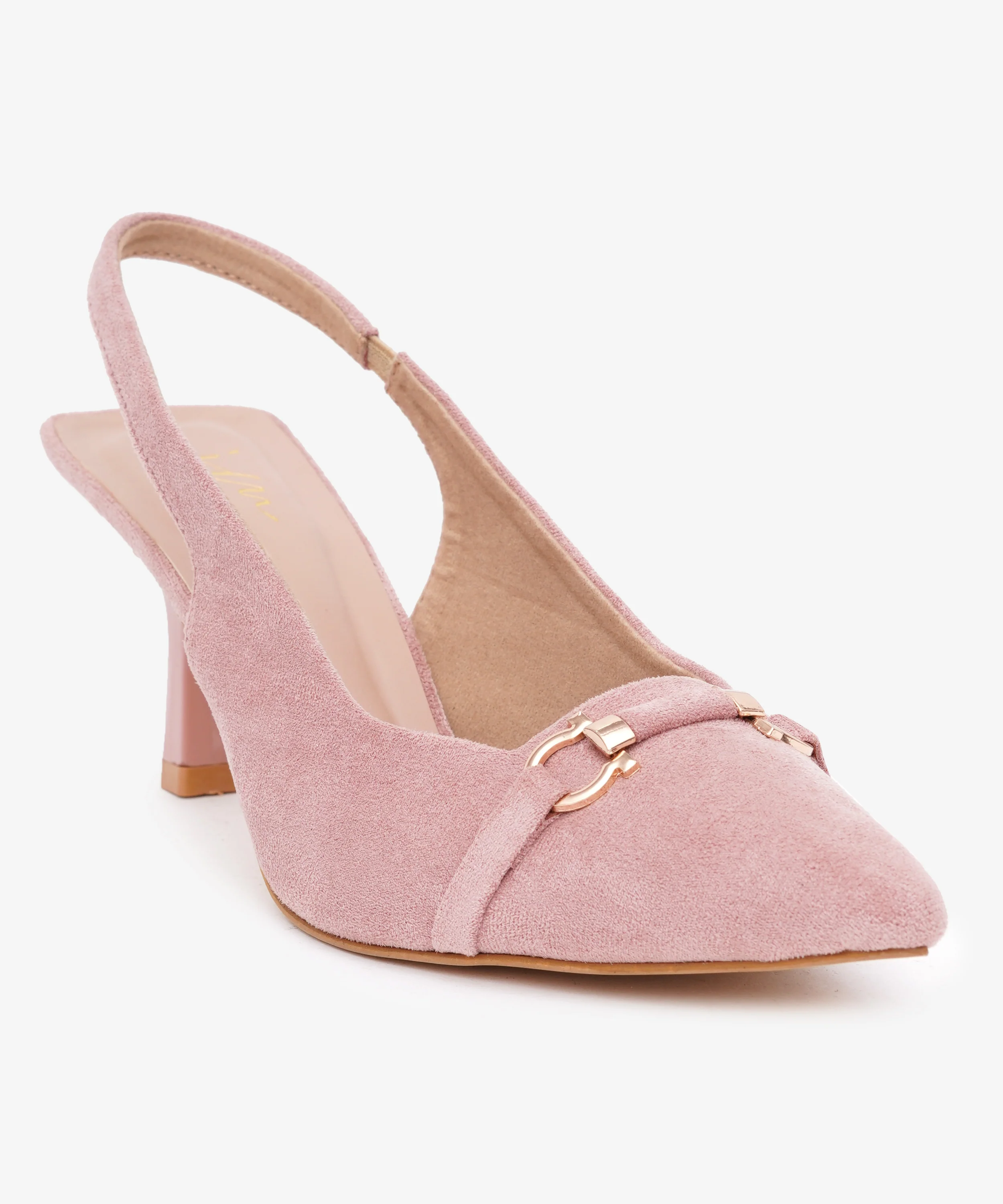 Chic Metal Accent Slingback Heels - Image 24