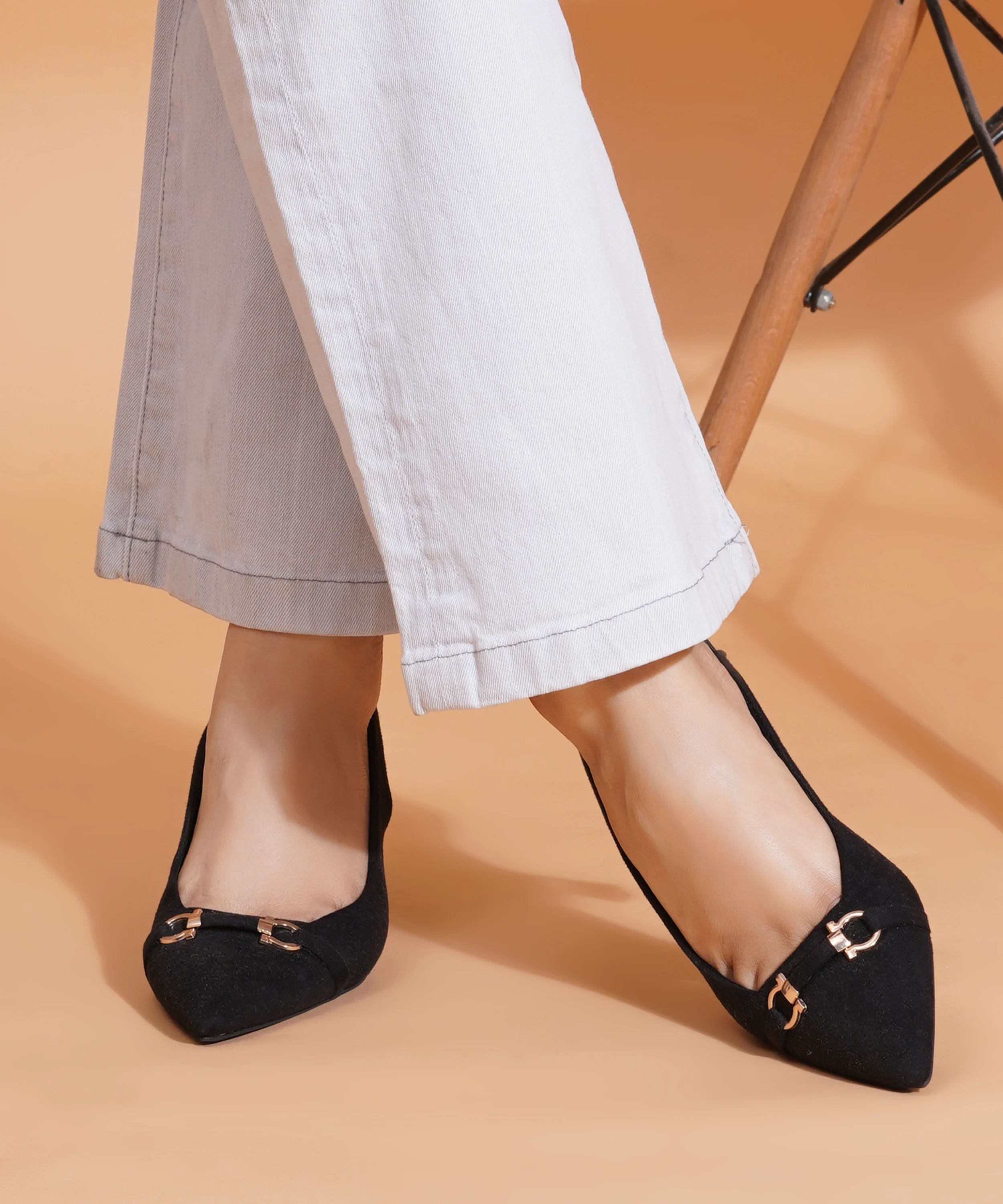 Chic Metal Accent Slingback Heels - Image 4