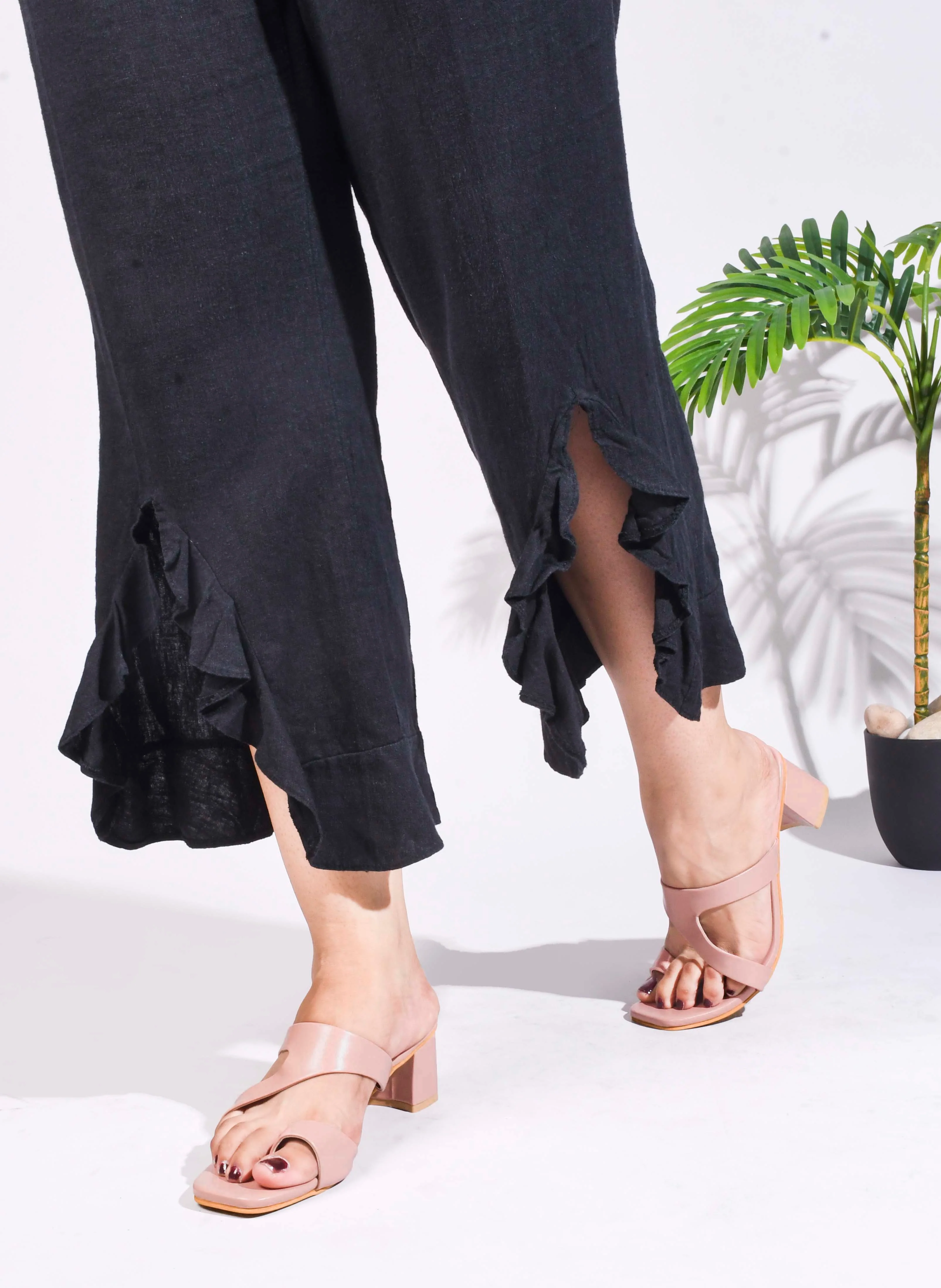Jm Looks Women's Dual Strap Block Heel Mules - Image 11