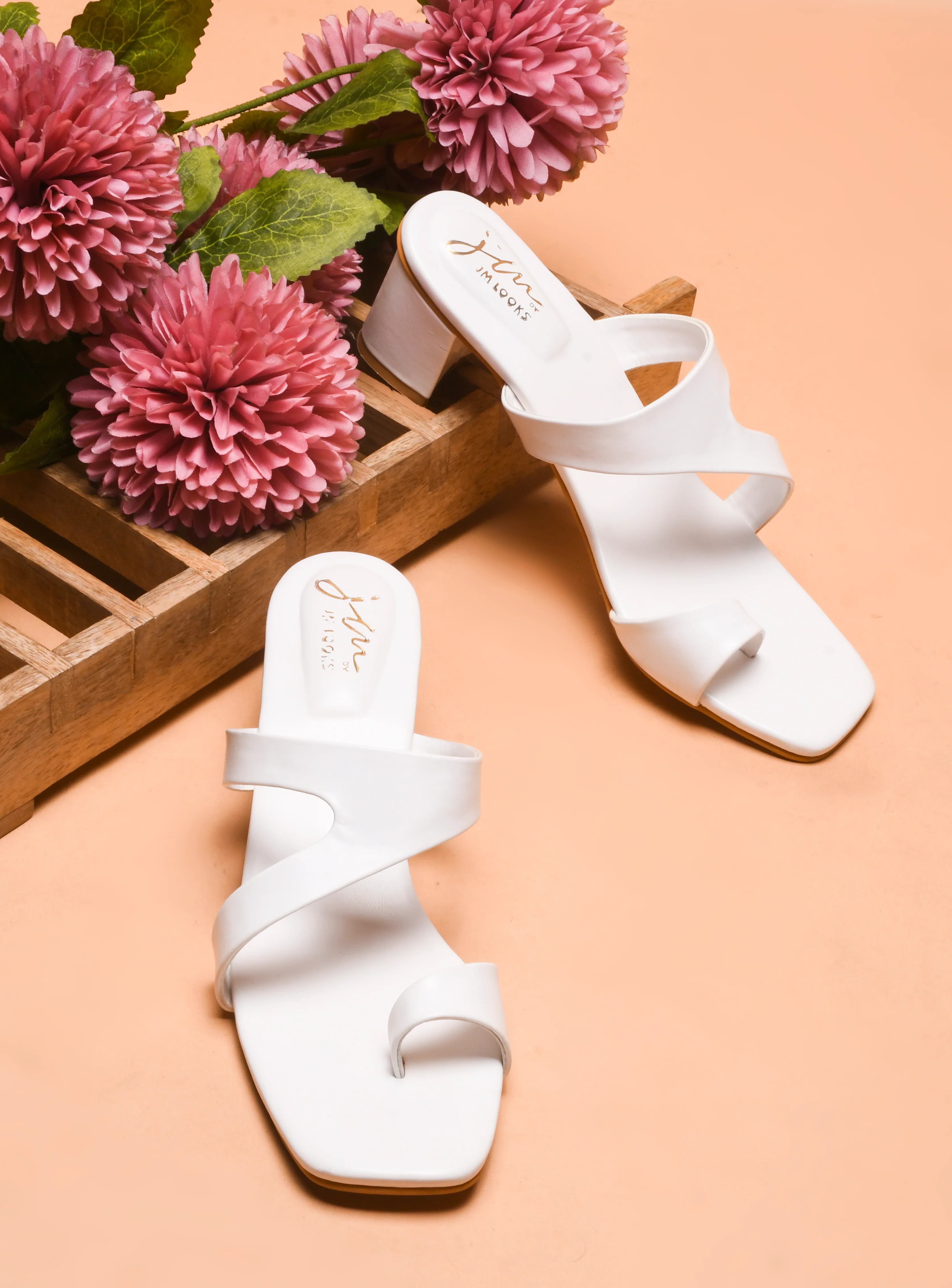 Jm Looks Women's Dual Strap Block Heel Mules - Image 14
