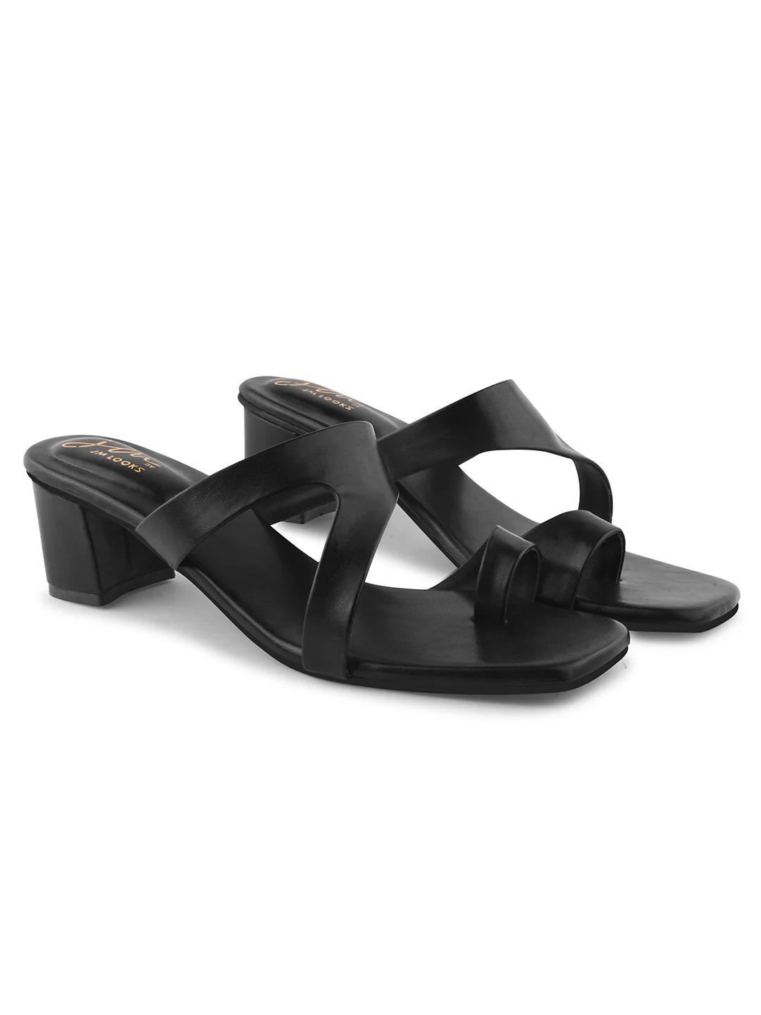 Jm Looks Women's Dual Strap Block Heel Mules - Image 6