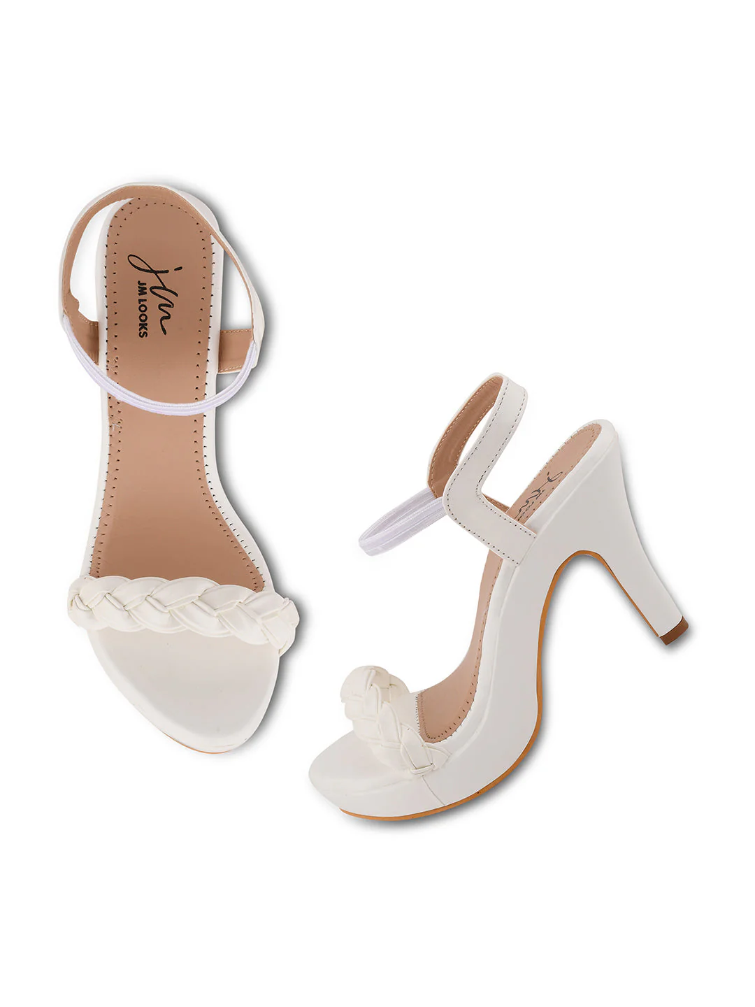 Jm Looks Braided Strap Platform Heels - Image 2