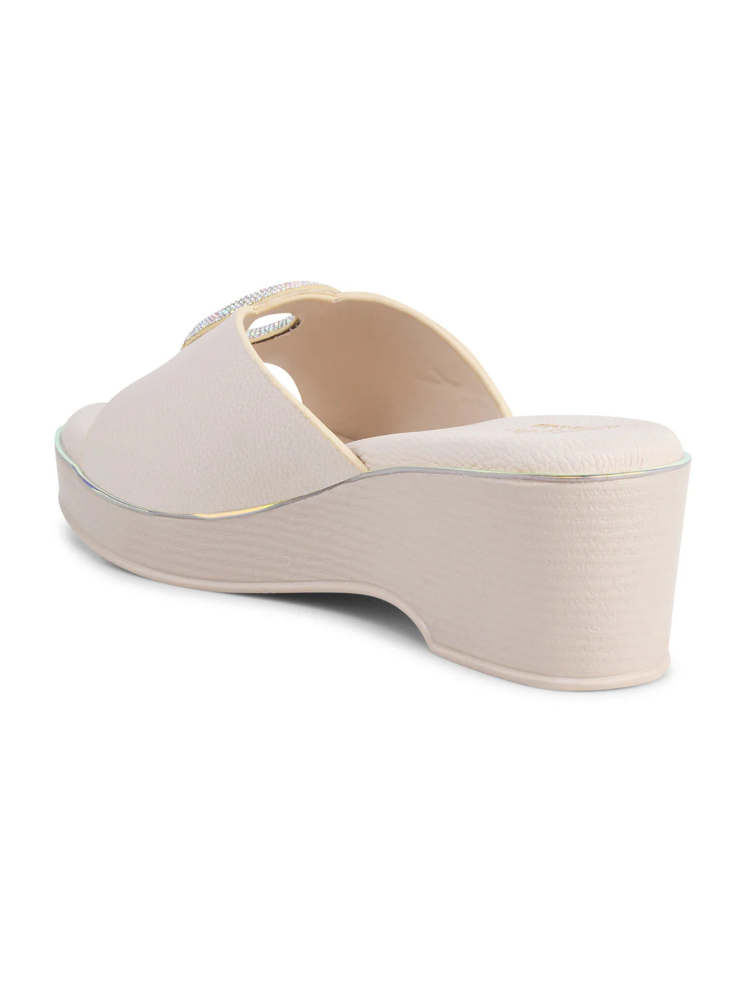 Jm Looks Shimmer Buckle Wedge Slip-Ons for Women & Girls - Image 5