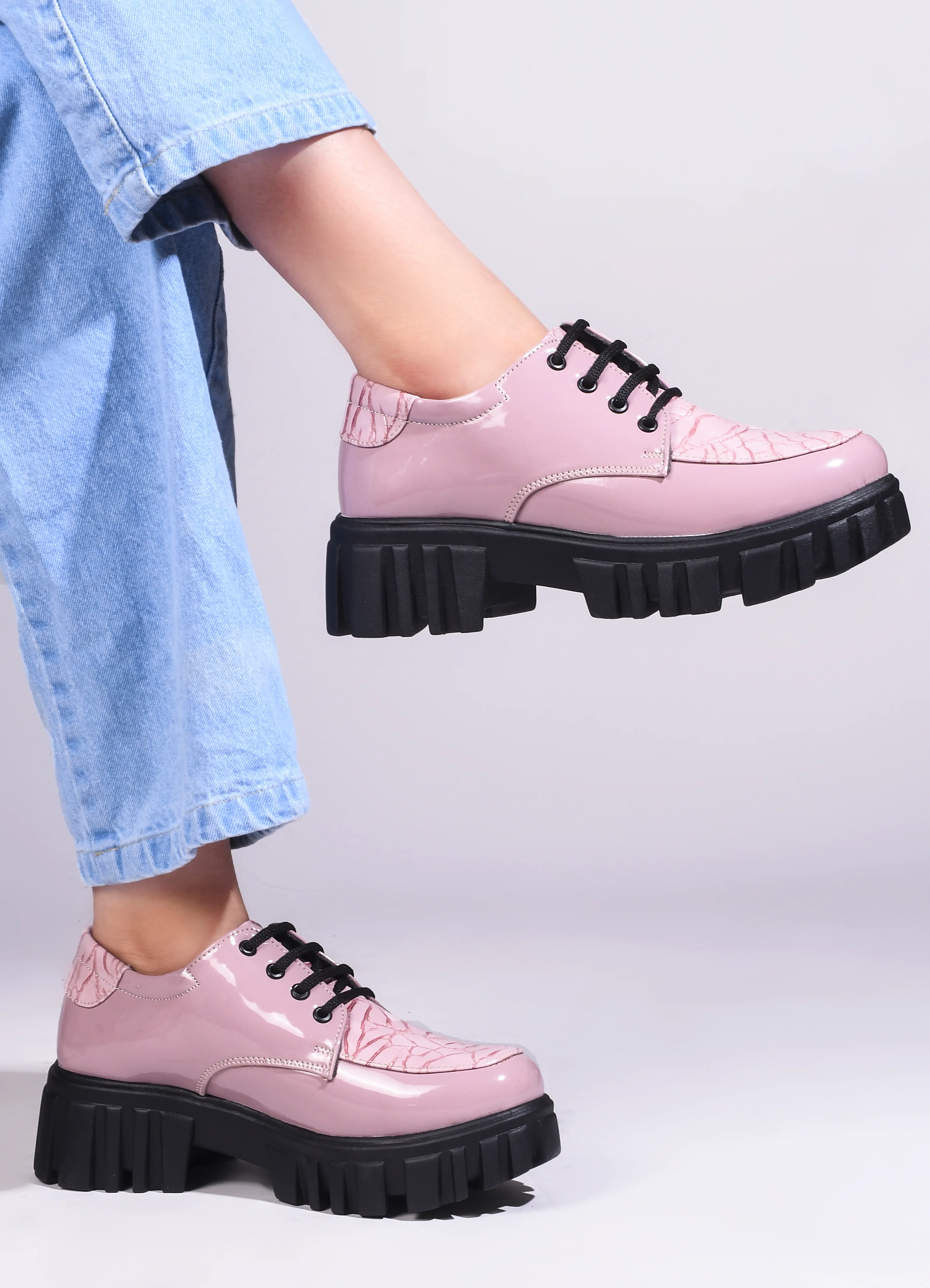 Jm Looks Women's Lug Sole Lace-Up Derbies - Image 13