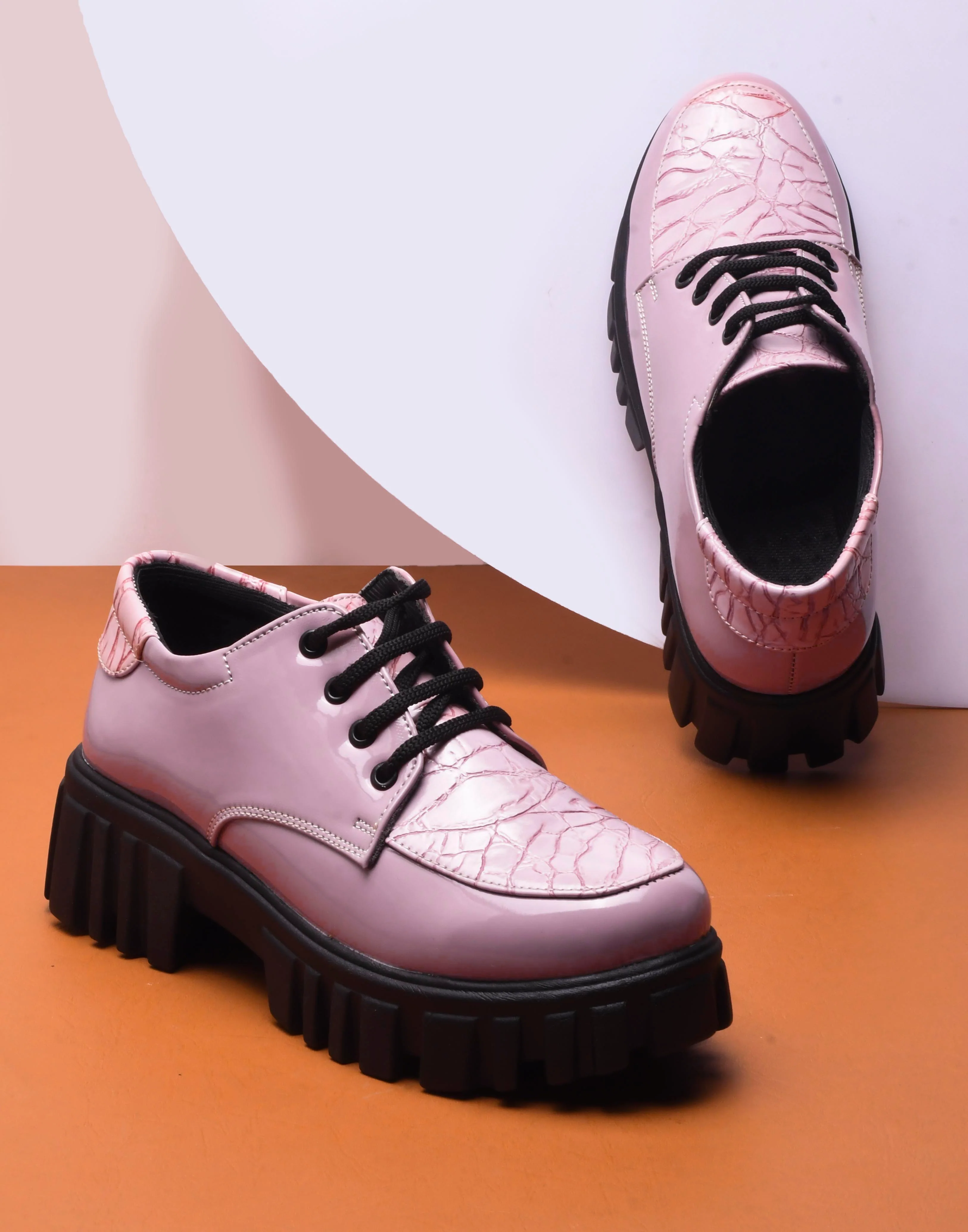 Jm Looks Women's Lug Sole Lace-Up Derbies - Image 14