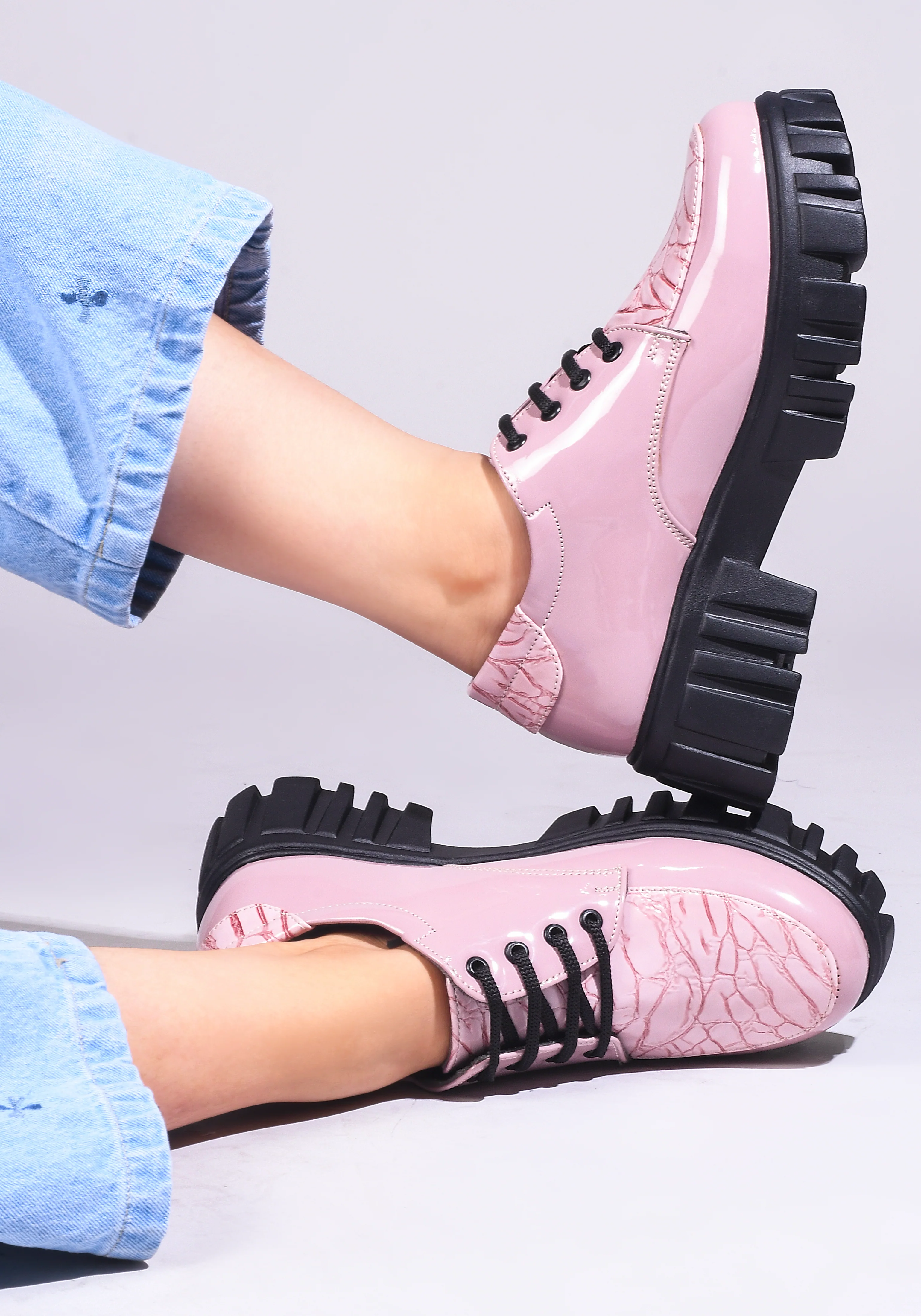 Jm Looks Women's Lug Sole Lace-Up Derbies - Image 15