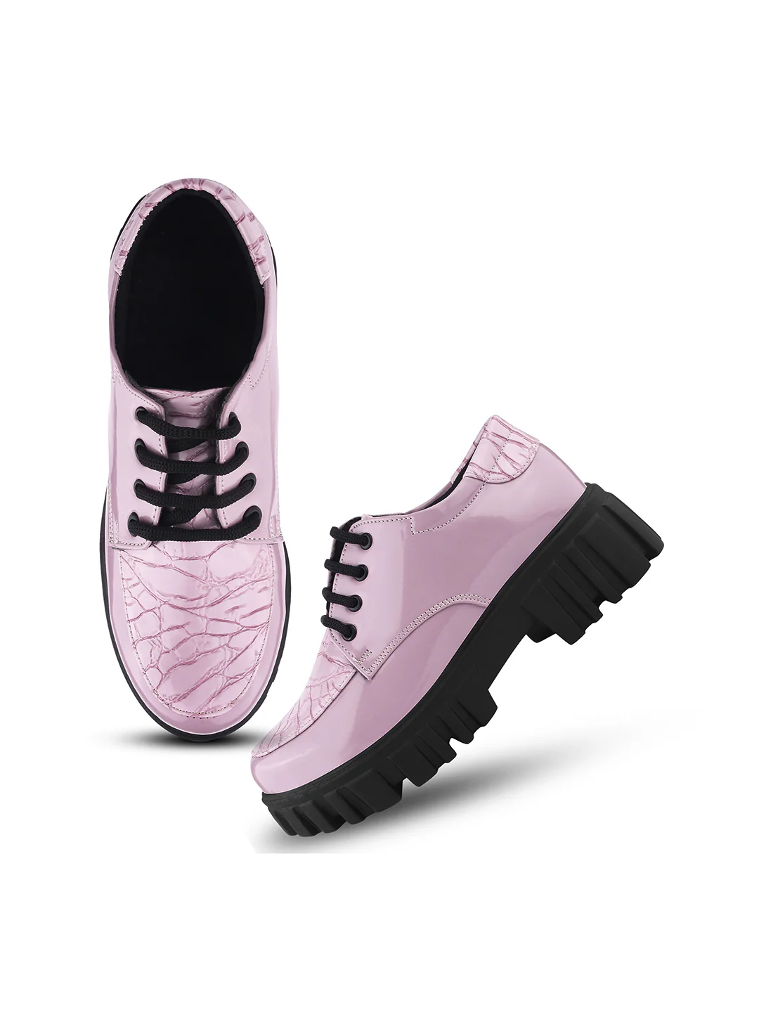 Jm Looks Women's Lug Sole Lace-Up Derbies - Image 17