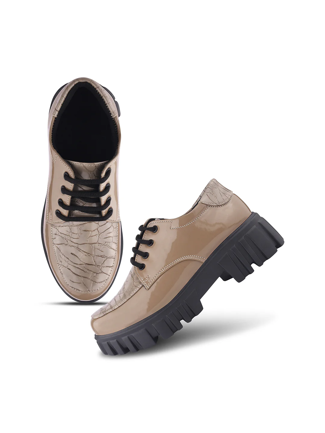 Jm Looks Women's Lug Sole Lace-Up Derbies - Image 5