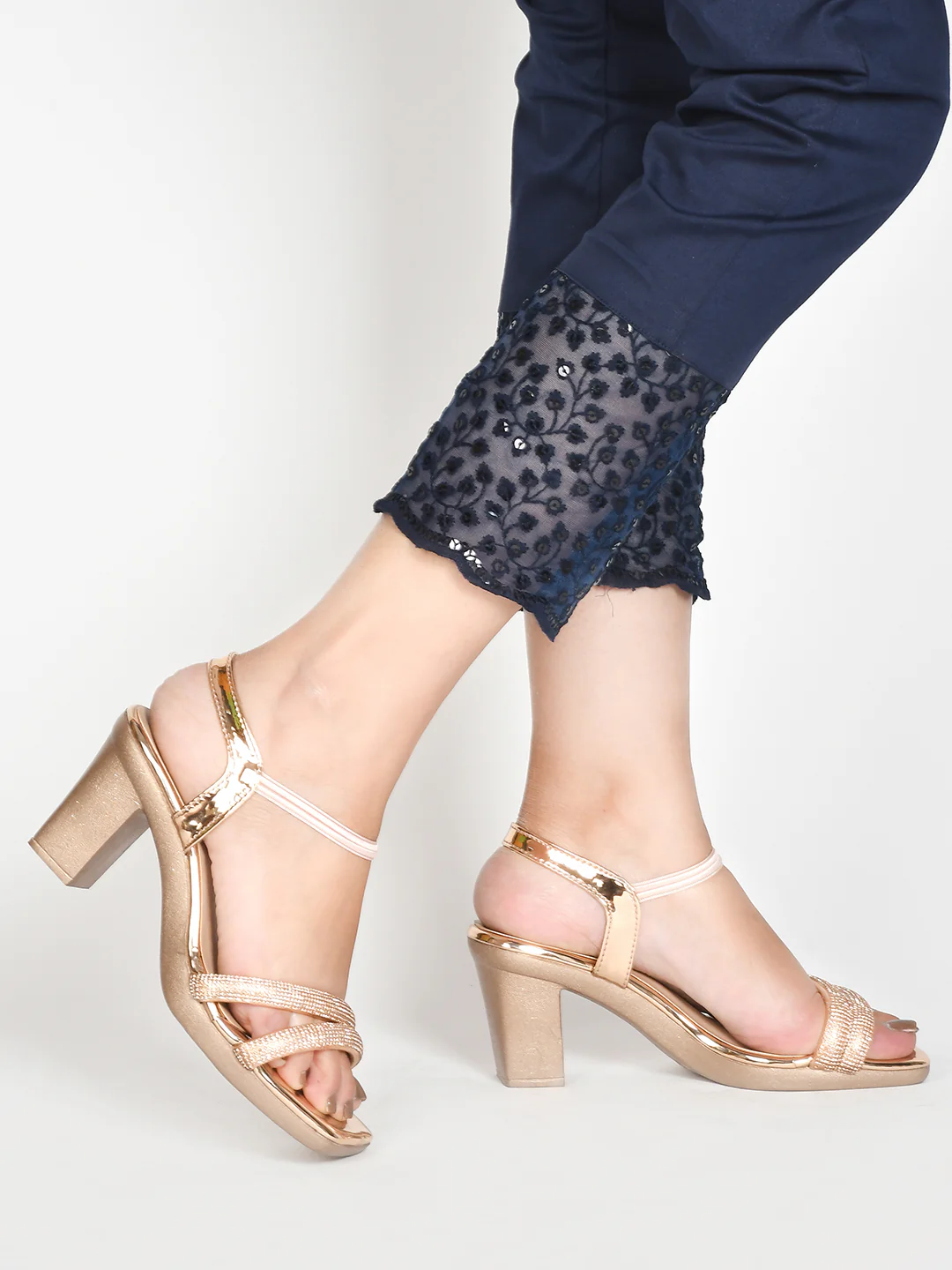 Chunky Heel Sandal Ankle Strap - Image 11