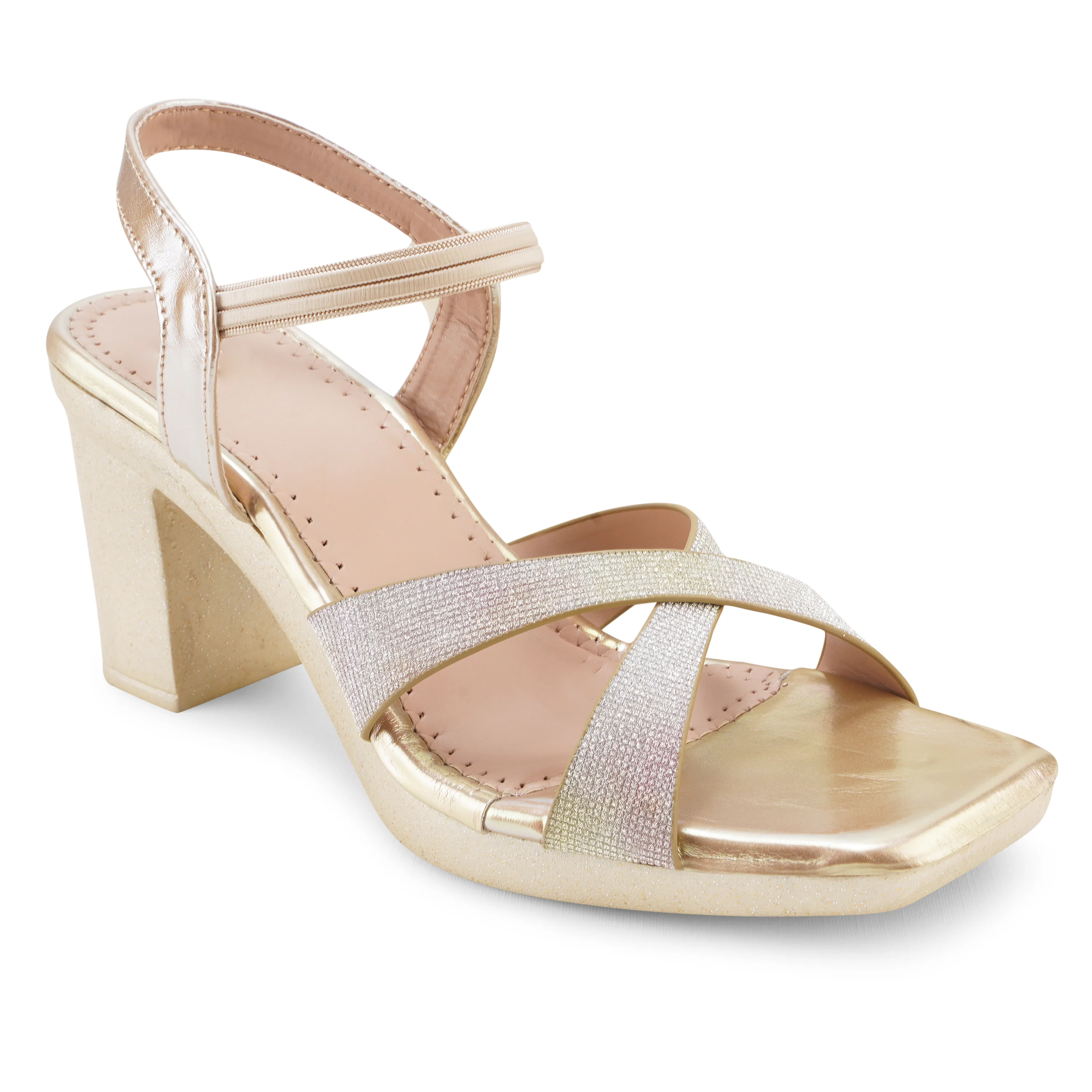 Chunky Heel Sandal with Ankle Strap - Image 12
