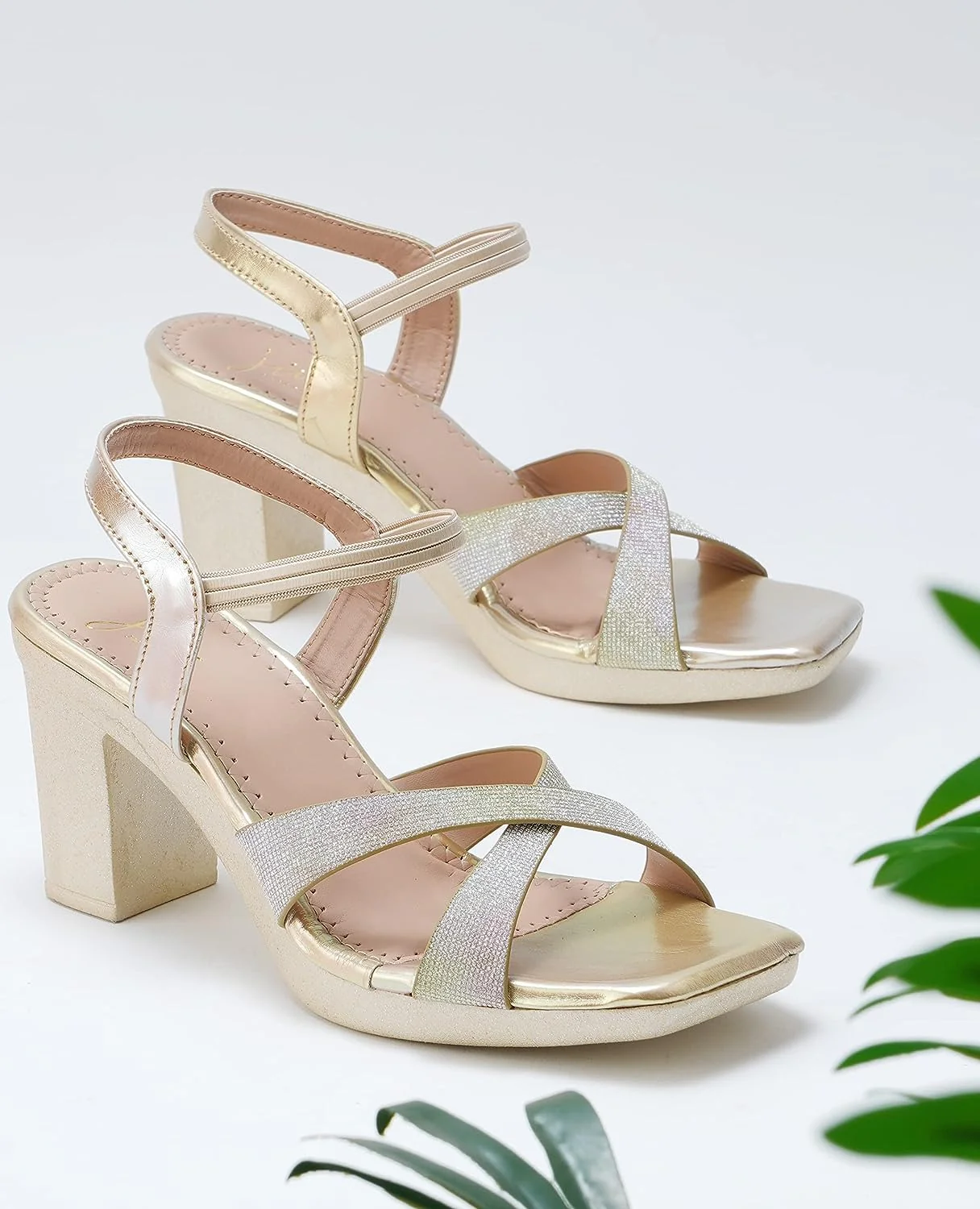Chunky Heel Sandal with Ankle Strap - Image 8