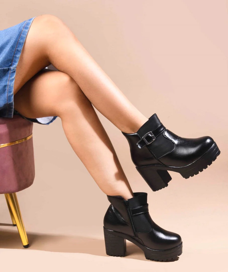 Jm Looks Women's Chic Platform Ankle Boots - Image 4