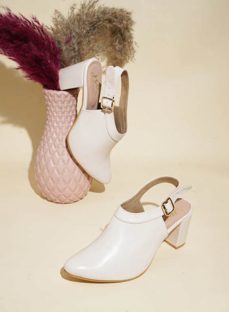 Chunky Heeled Sandal with Ankle Strap