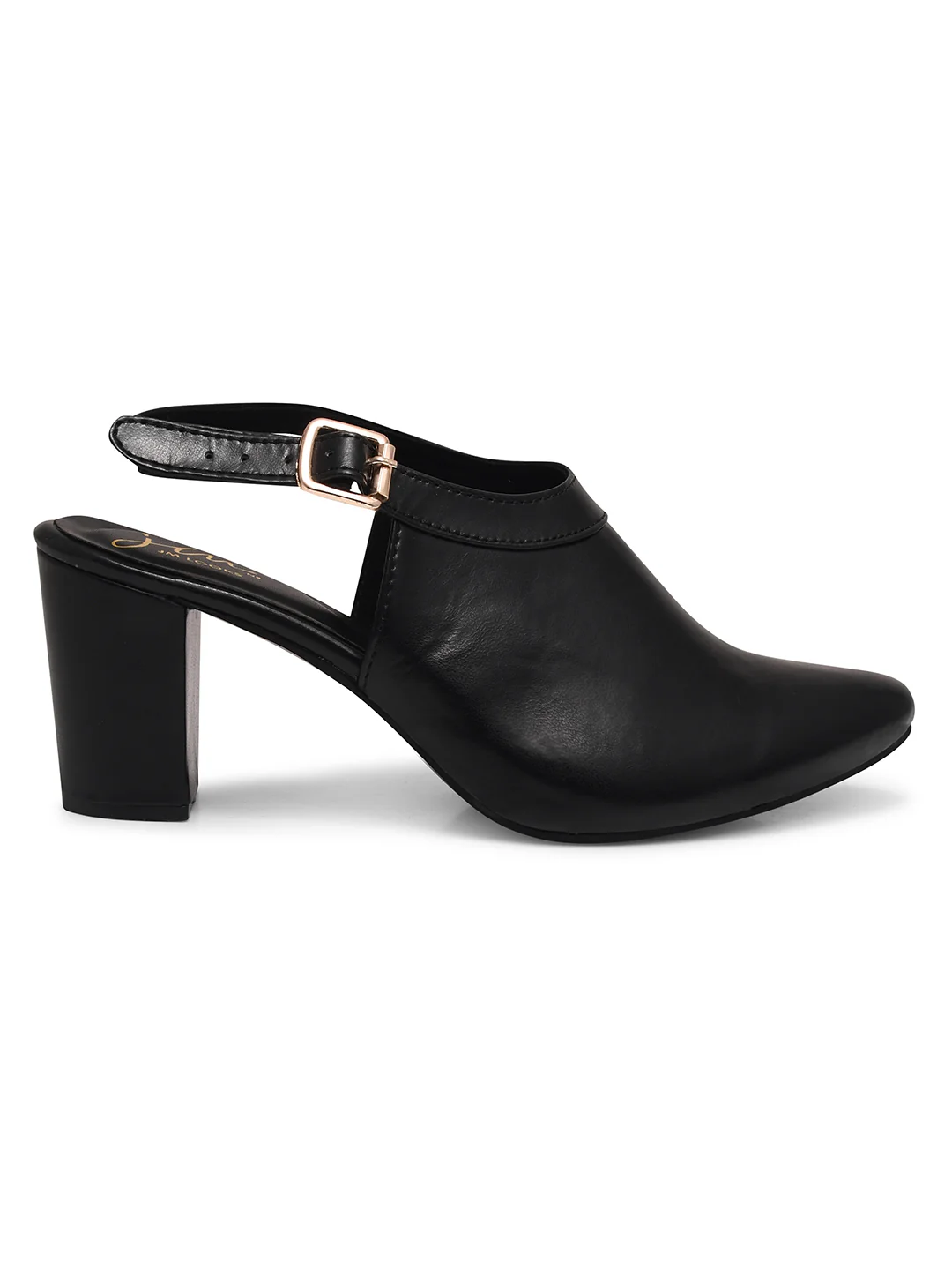 Chunky Heeled Sandal with Ankle Strap - Image 10