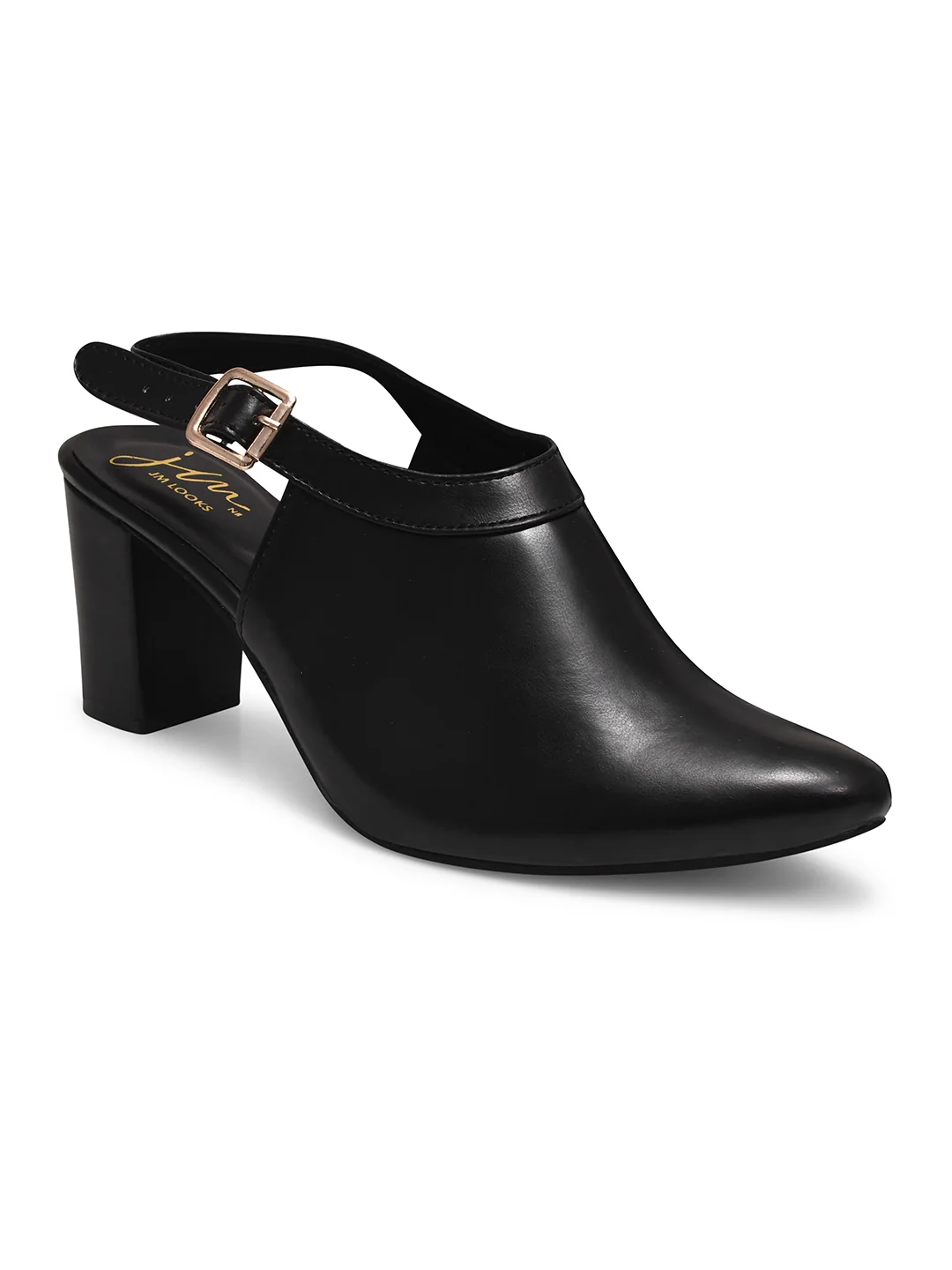 Chunky Heeled Sandal with Ankle Strap - Image 11
