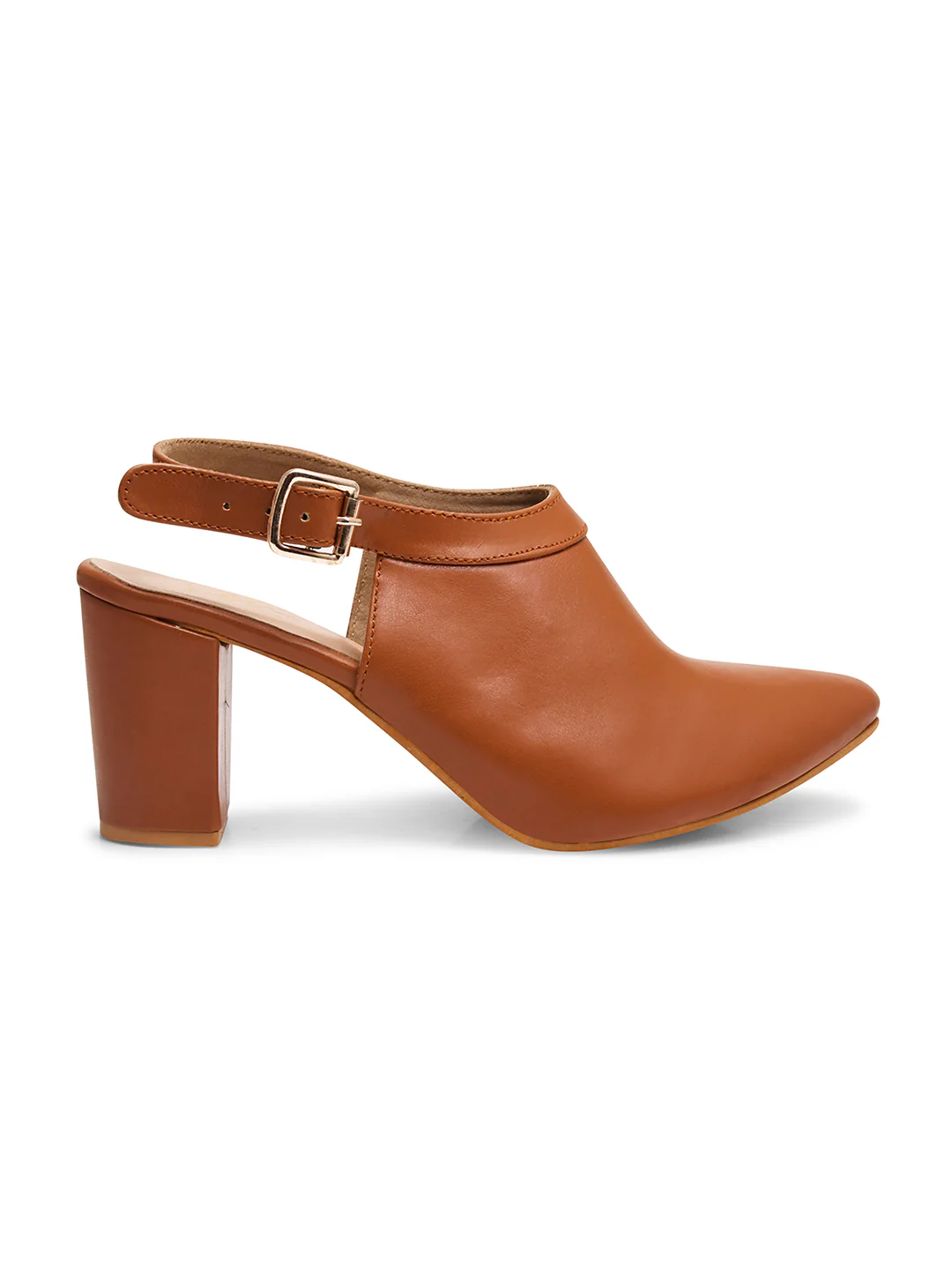 Chunky Heeled Sandal with Ankle Strap - Image 16