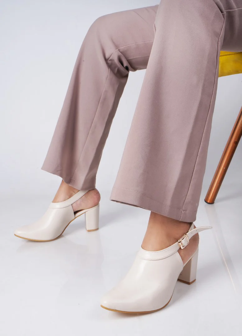 Chunky Heeled Sandal with Ankle Strap - Image 2
