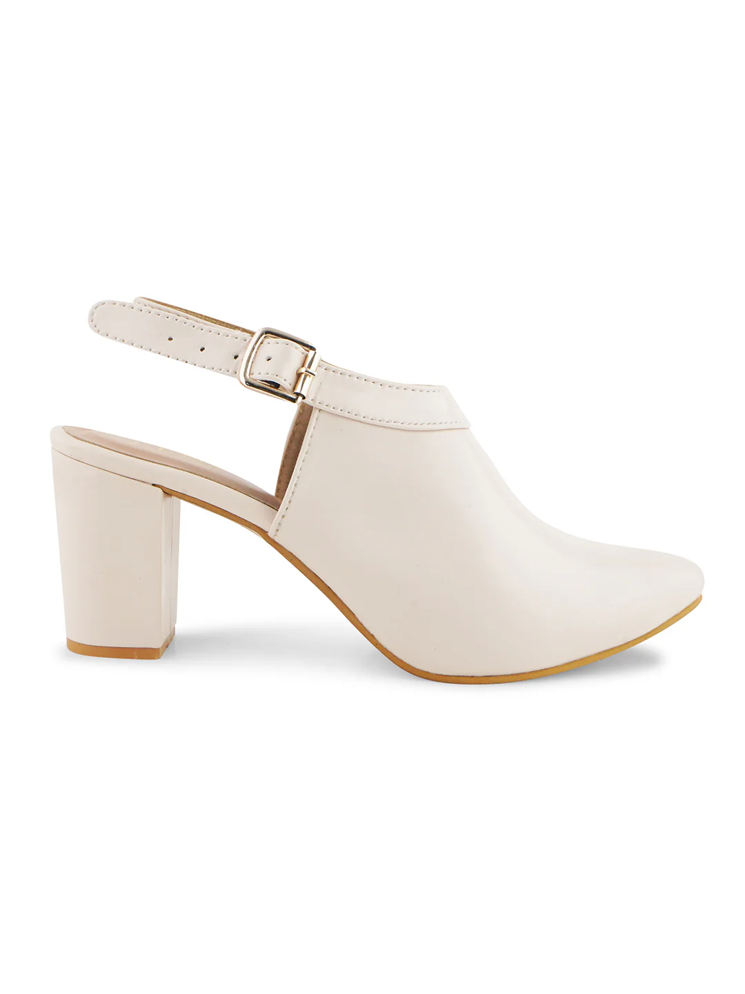 Chunky Heeled Sandal with Ankle Strap - Image 4