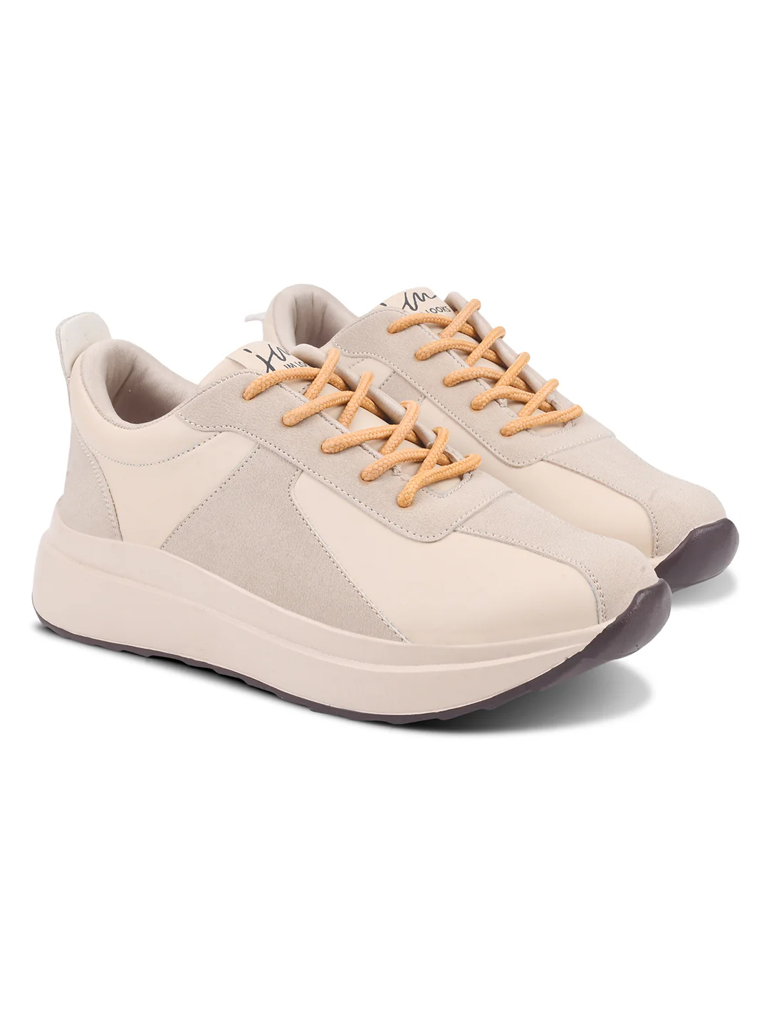 Chunky Lace-Up Sneakers with Cushioned Sole - Image 13