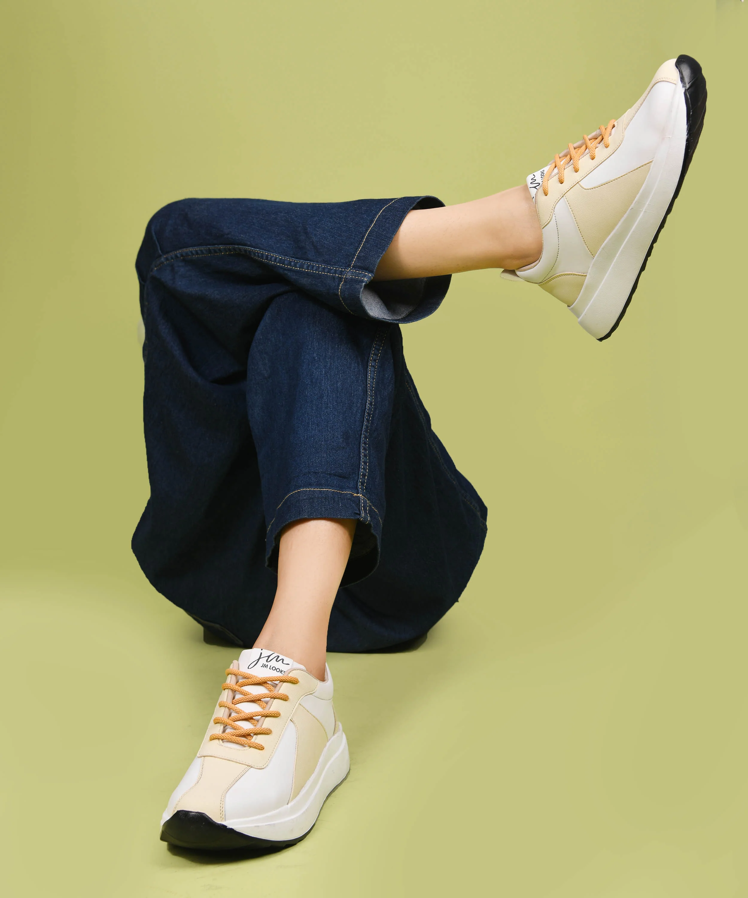 Chunky Lace-Up Sneakers with Cushioned Sole - Image 14