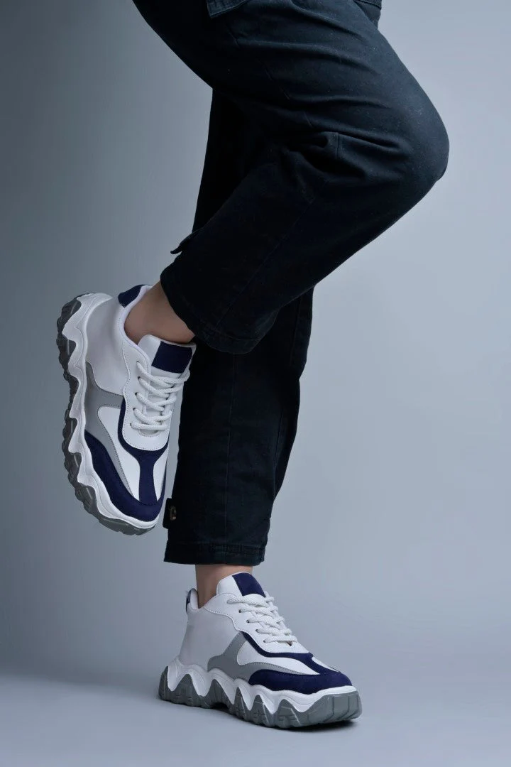 Jm Looks Stylish Wavy Sole Sneakers for Women & Girls - Image 3