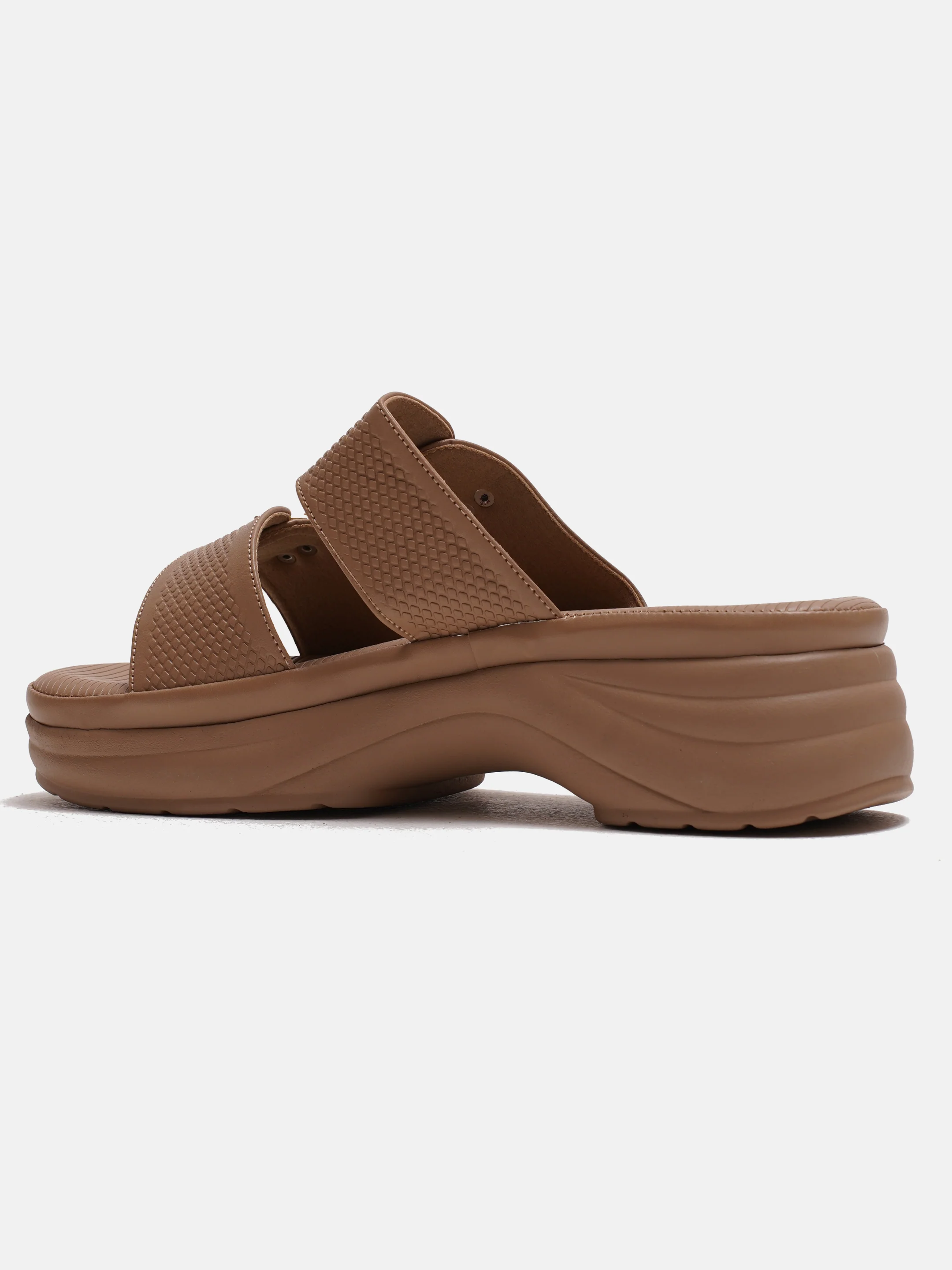 Chunky Sole Buckled Slide Sandals with Cushioned Footbed - Image 7