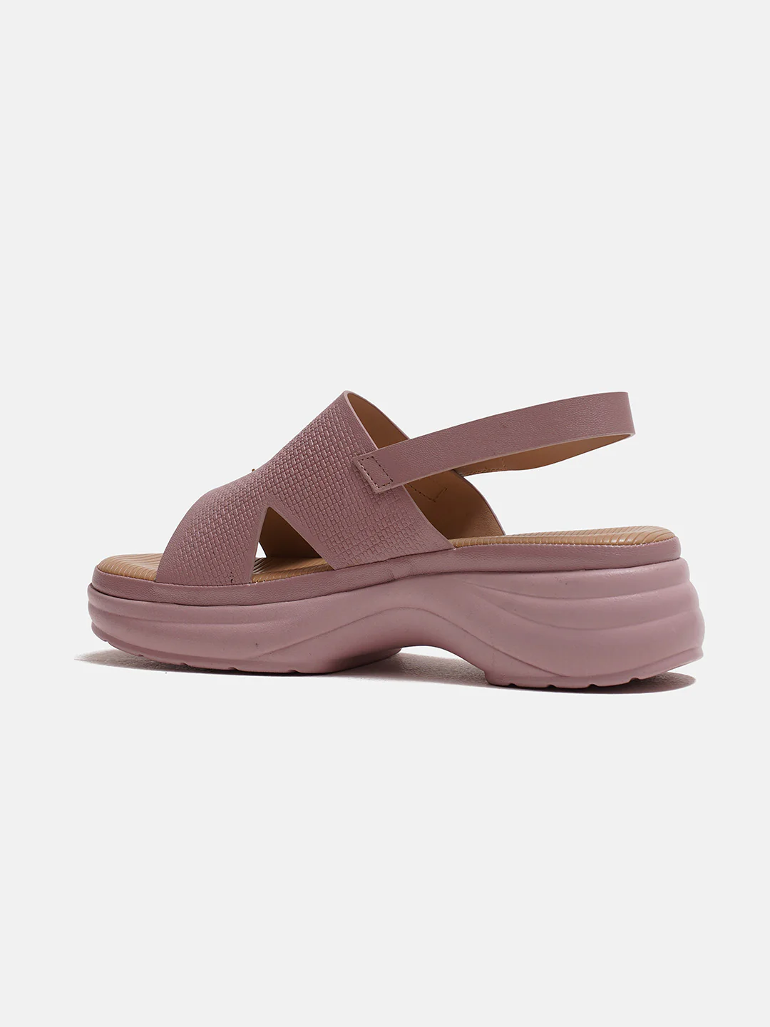 Chunky Sole Slingback Sandals with Adjustable Buckle - Image 24