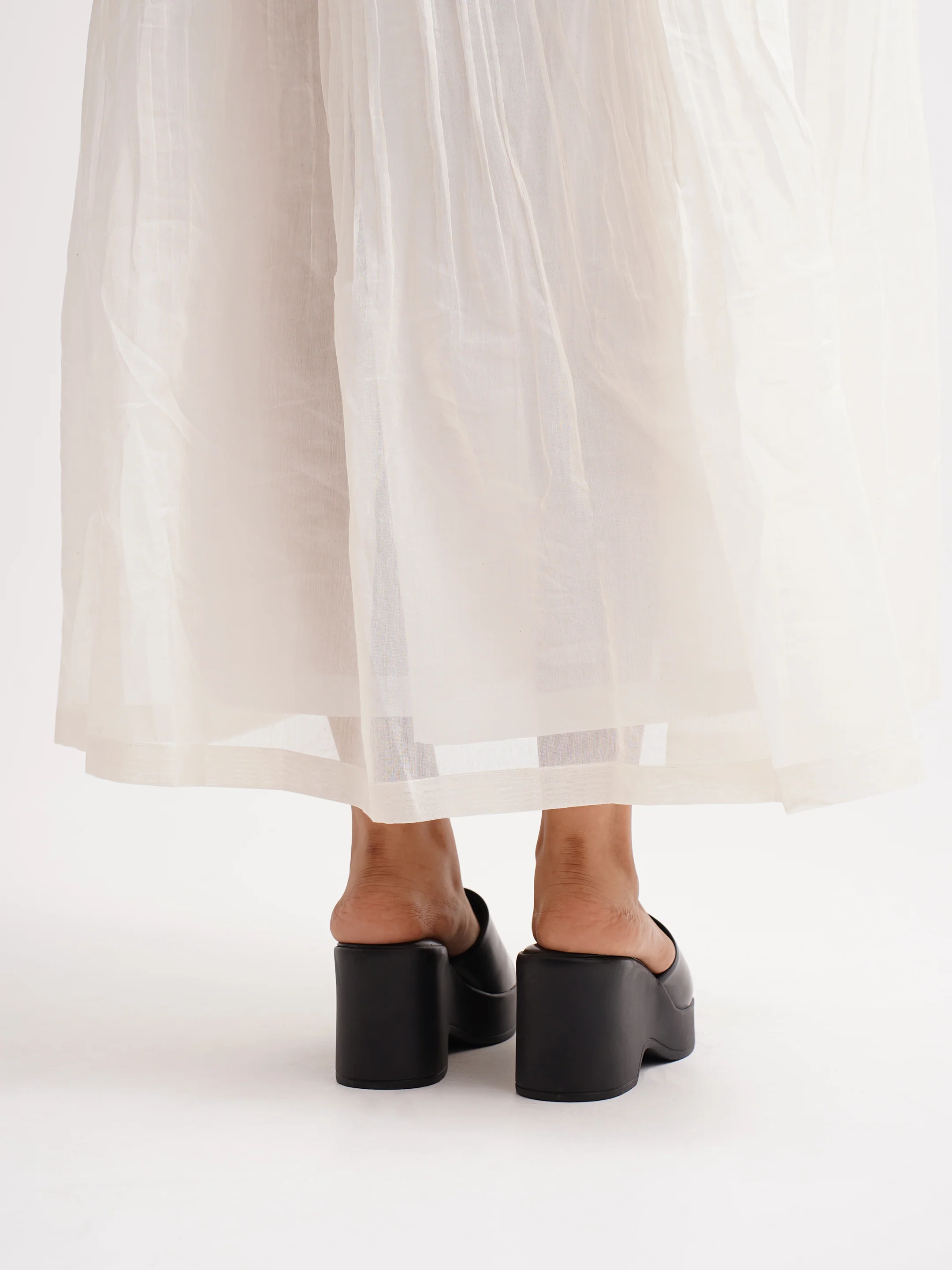 Chunky Sole Slip-On Platform Sandals - Image 12